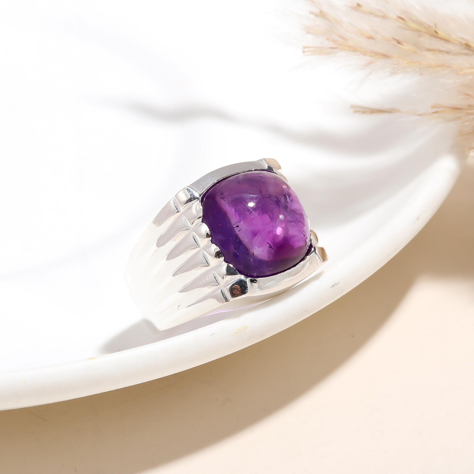 The Royal Signet: Heavy Fluted Silver Ring