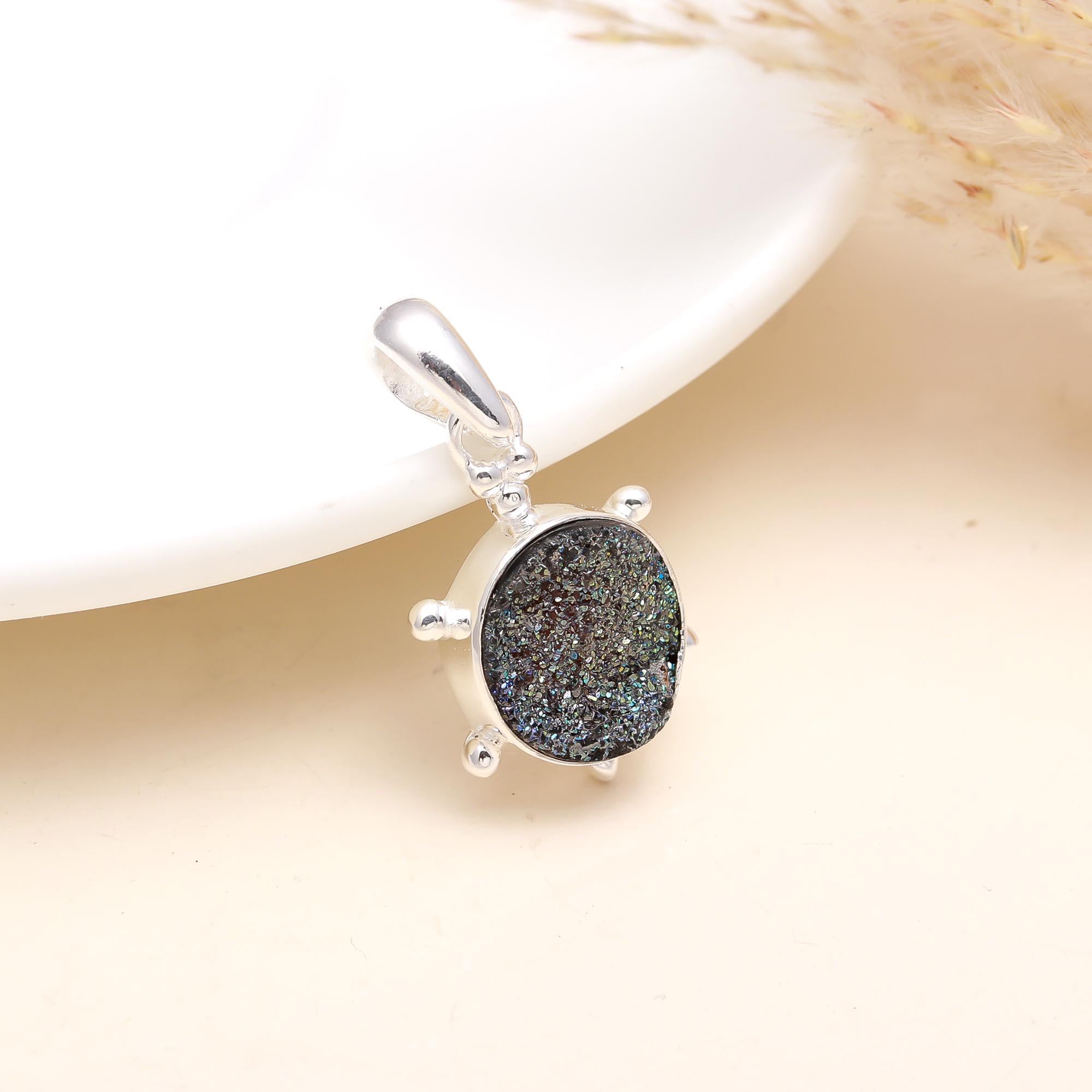 silver plated turtle shape pendant