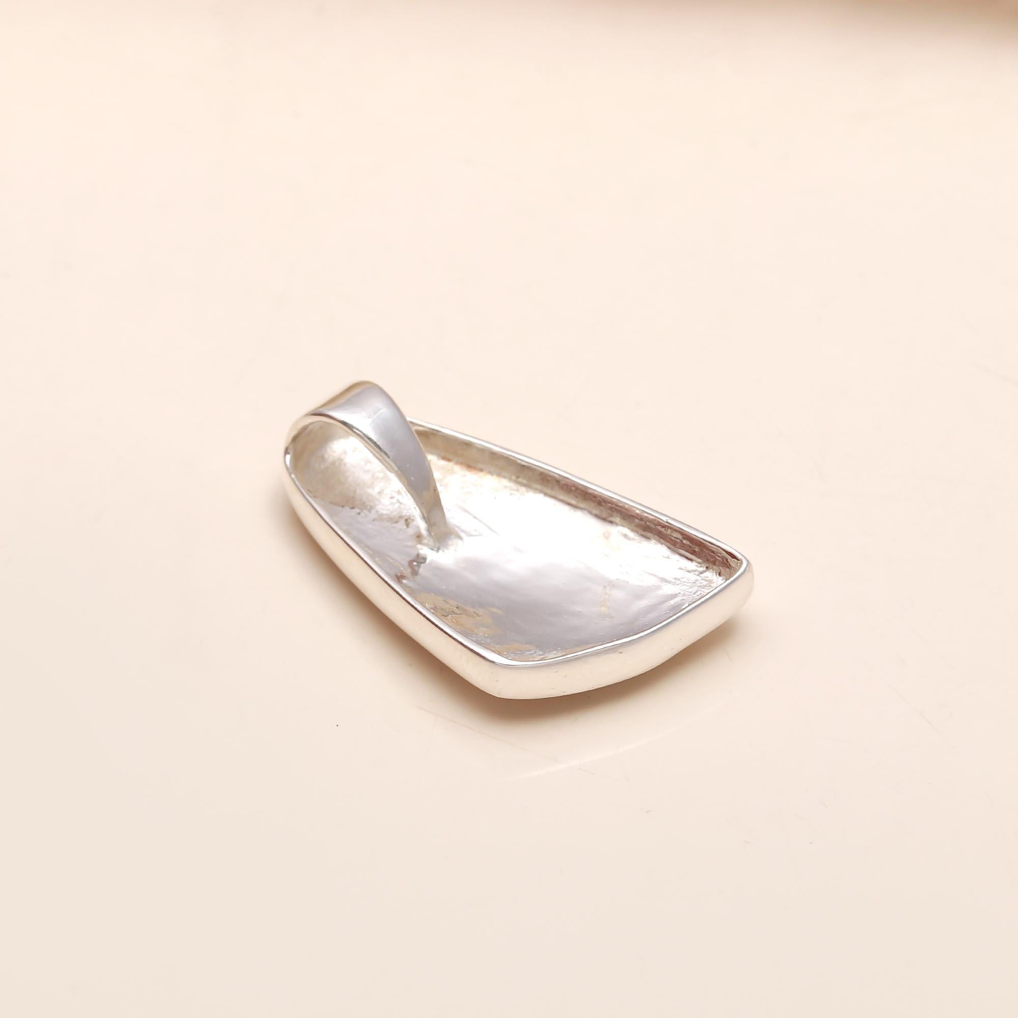 The Modern Shield: Satin Finish Sterling Silver Pendant