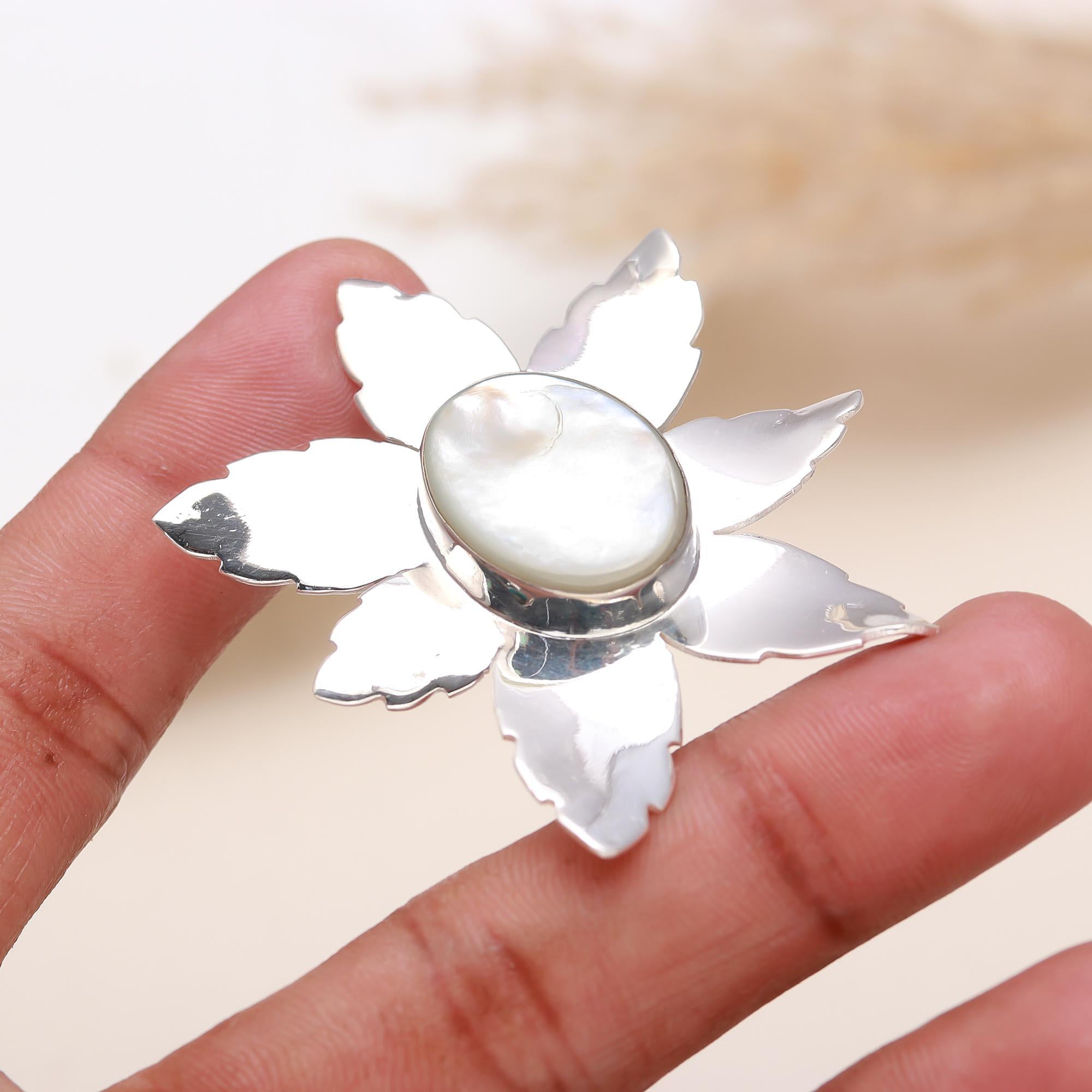 925 Sterling Silver And Stone Stubbed Pendant