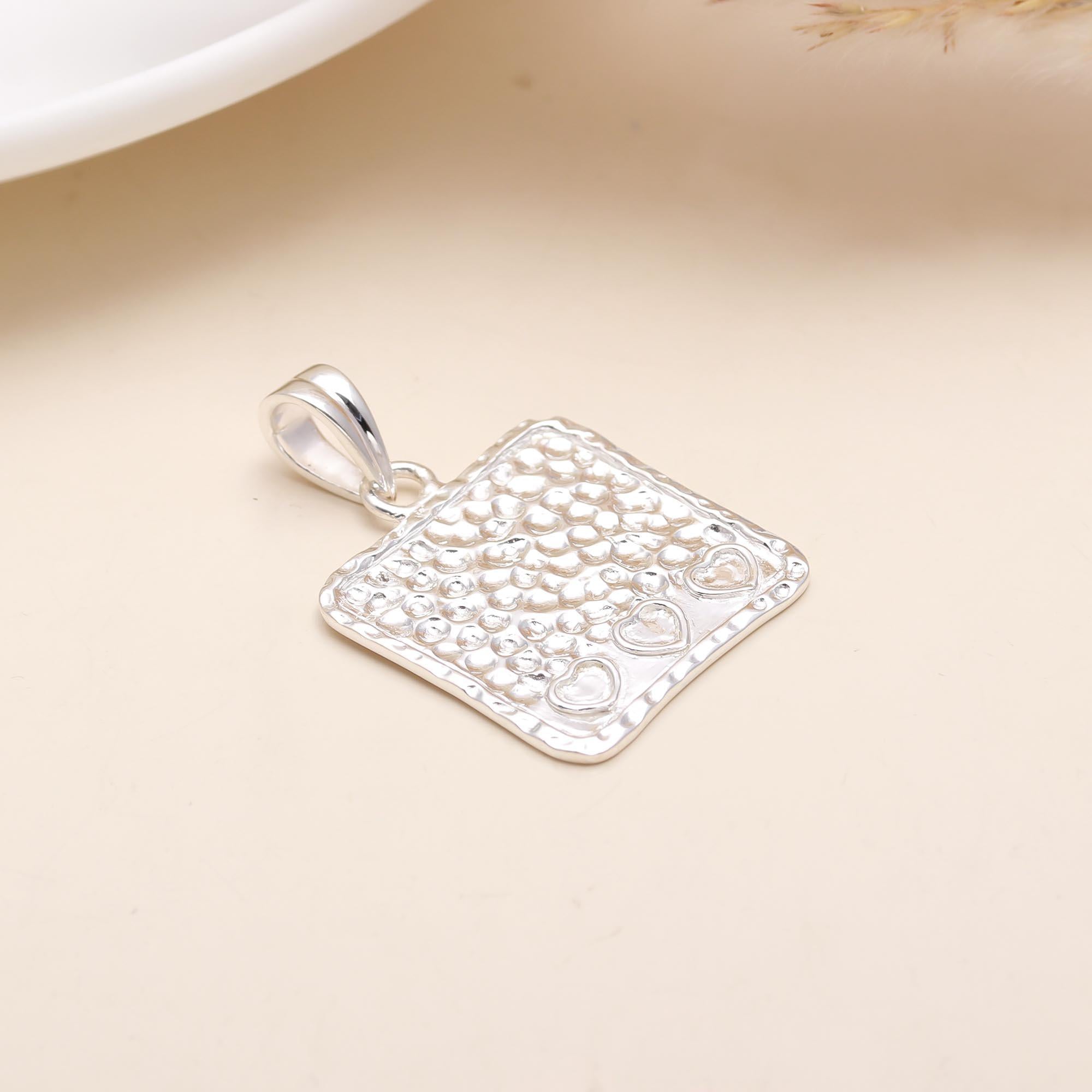 The Victorian Heart: Sterling Silver Filigree Teardrop Pendant