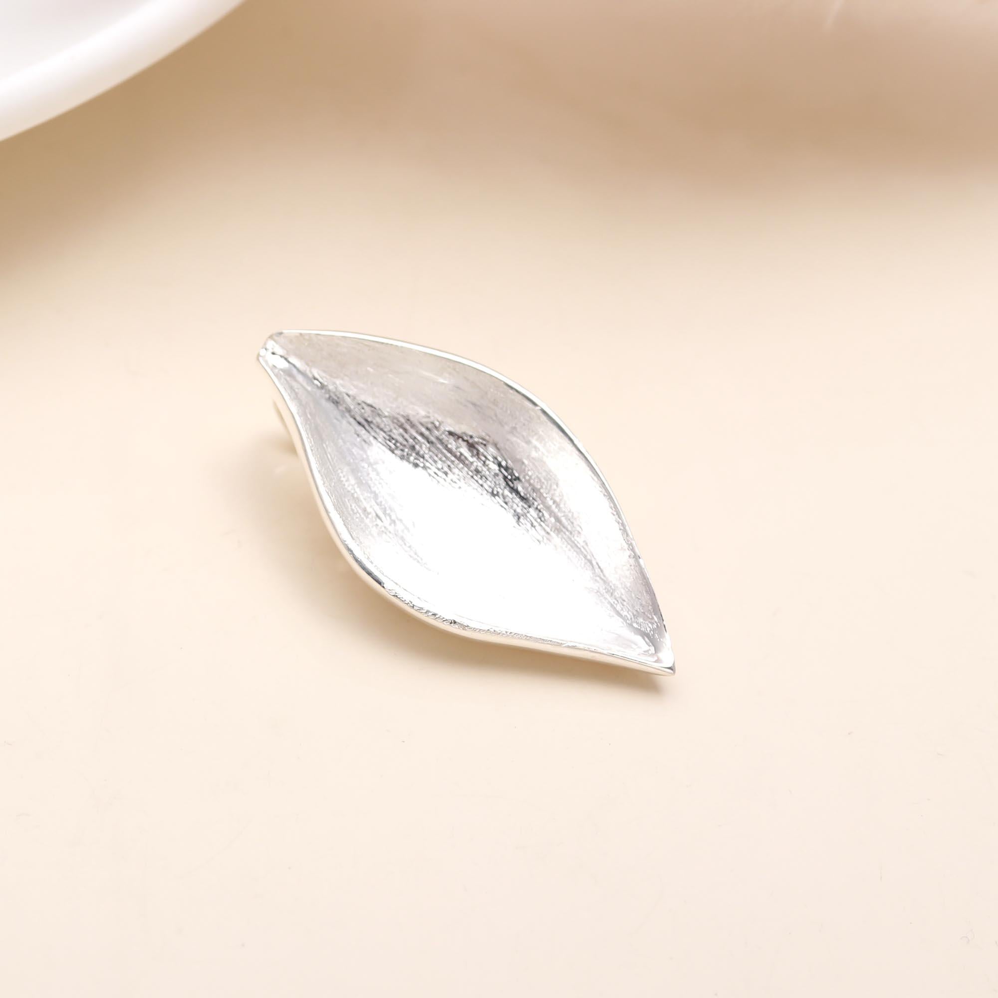 The Silver Vessel: Sculptural Sterling Silver Puff Pendant