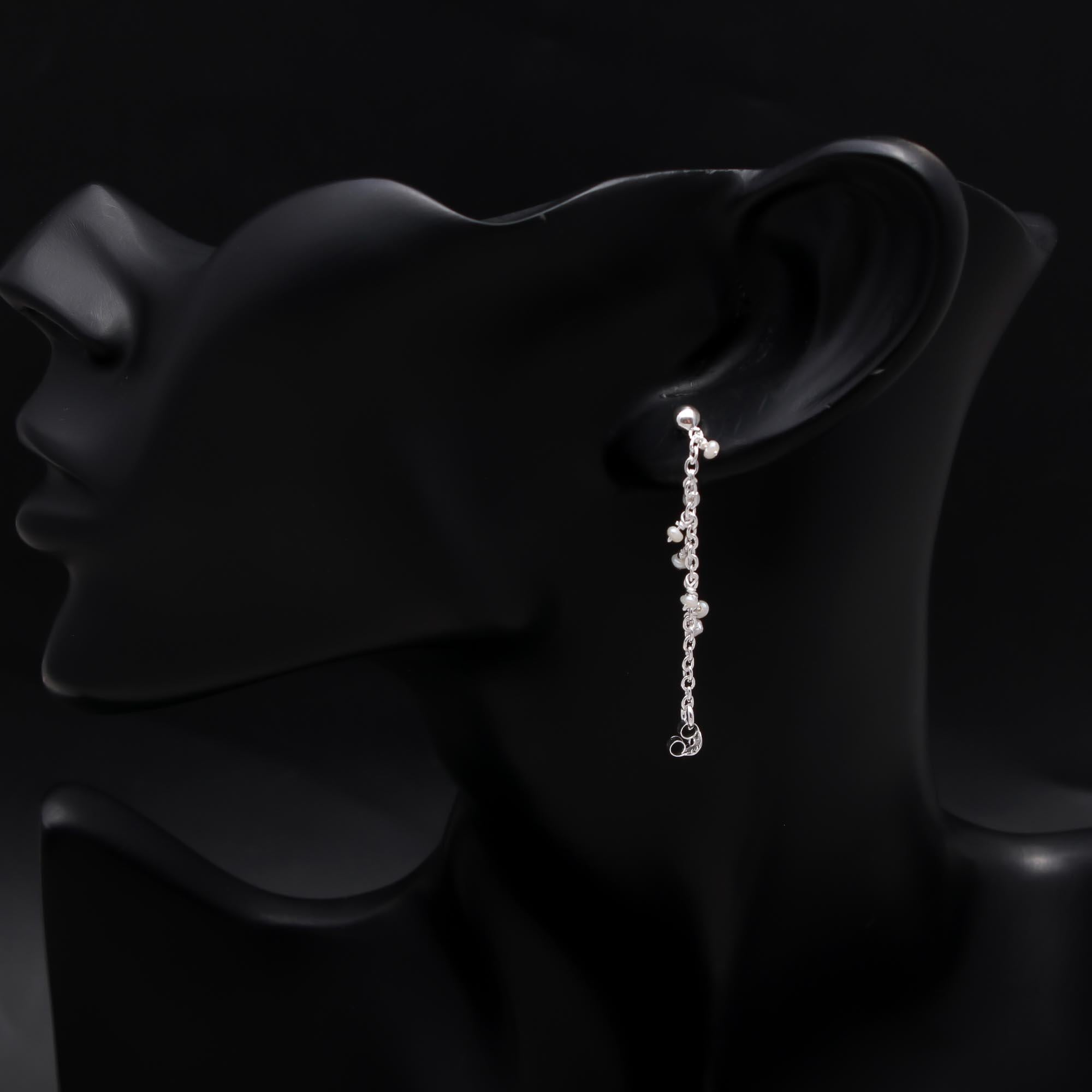 925 Sterling Silver Pearl Drop Earrings