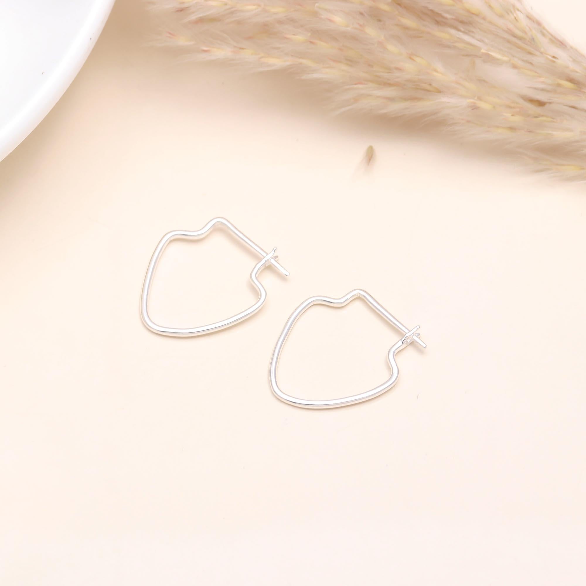 925 Sterling Silver Modern Minimalist Statement Earrings