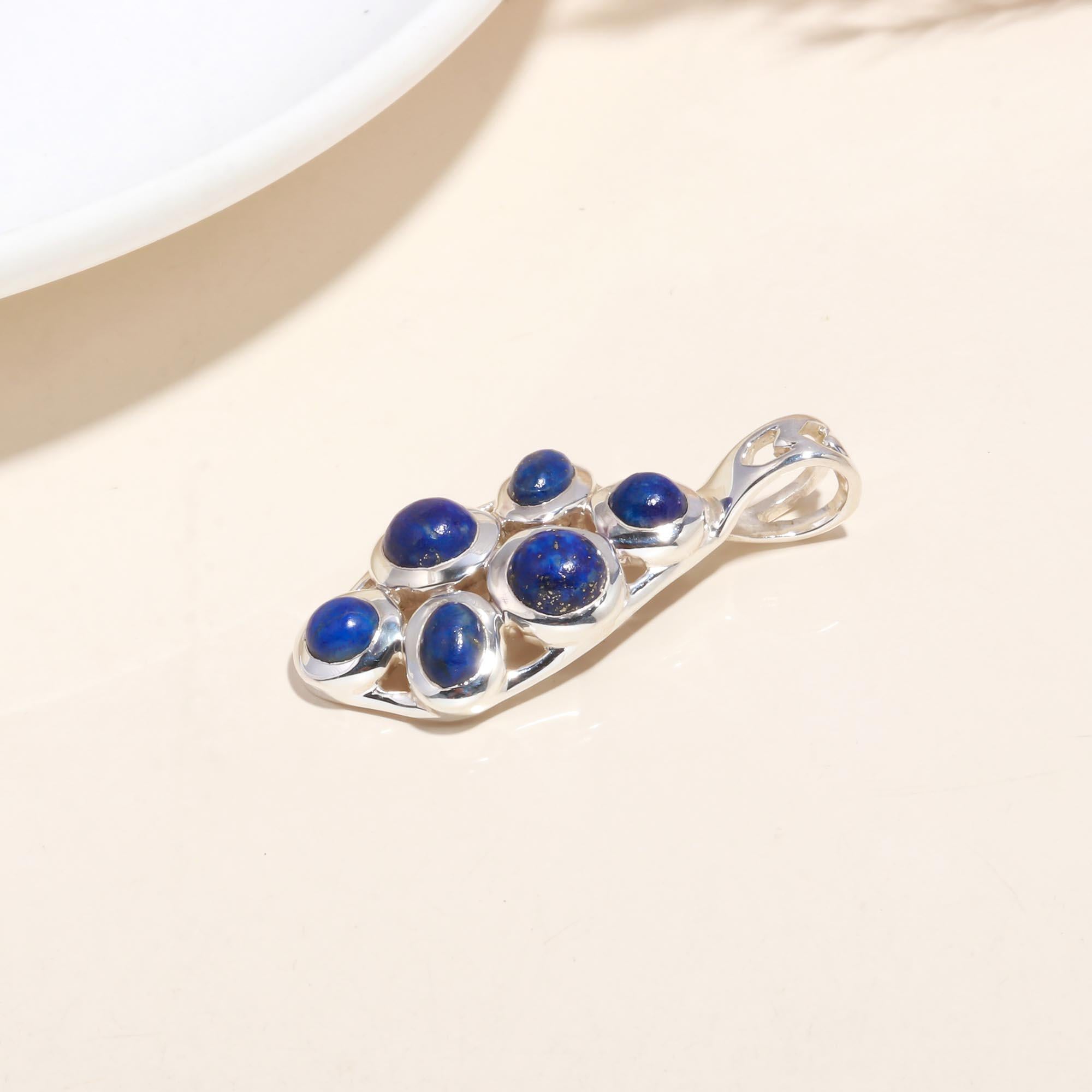 925 Sterling Silver Lapis Lazuli Pendant
