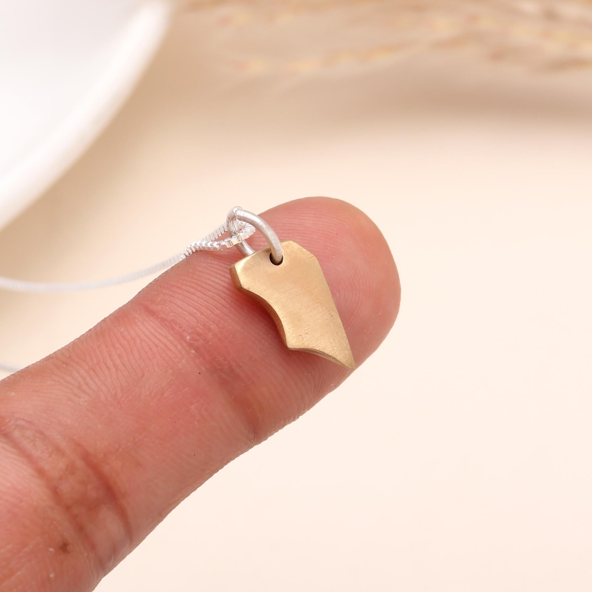 The Modern Fragment: Mixed Metal Abstract Necklace