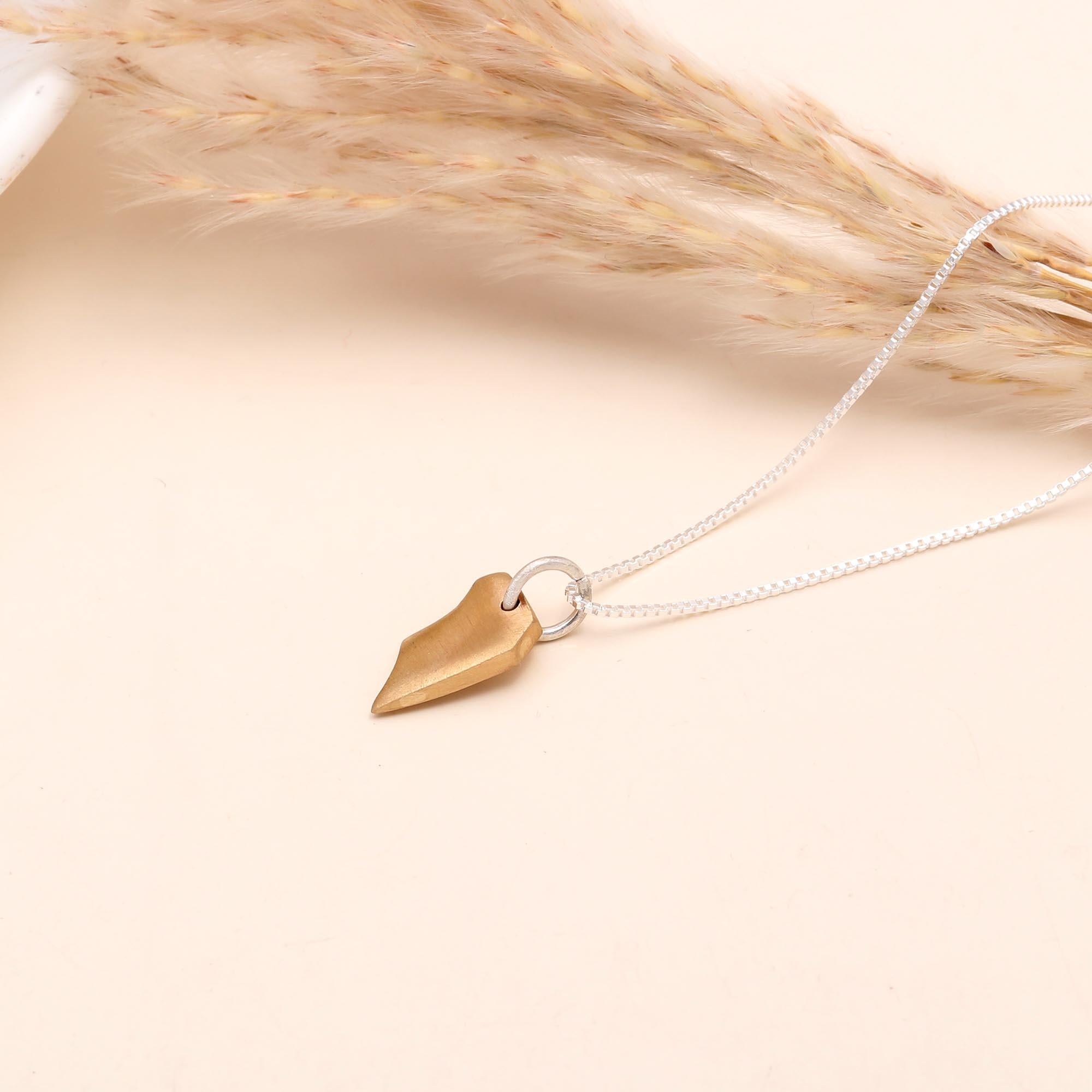 The Modern Fragment: Mixed Metal Abstract Necklace