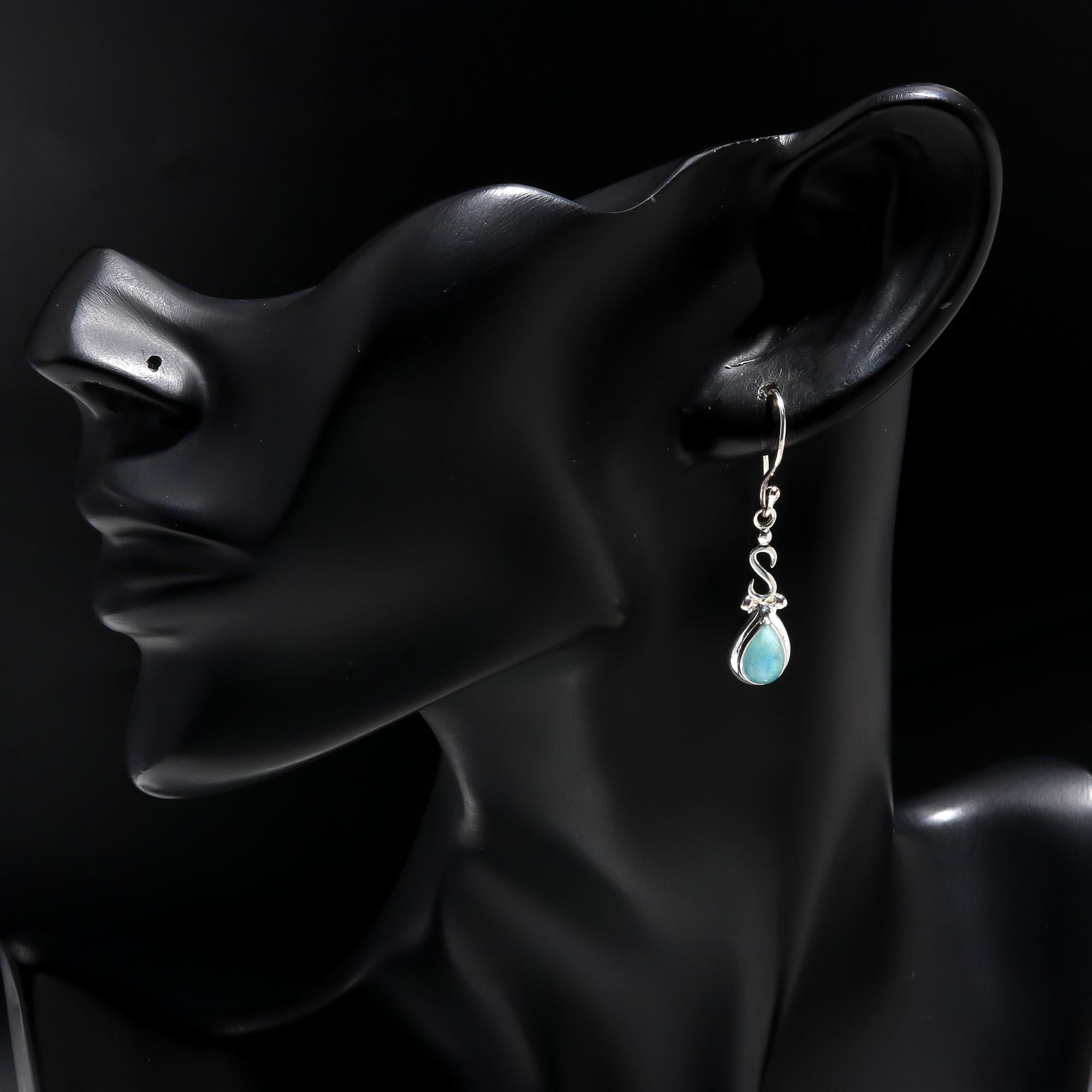 925 Sterling Silver Moonstone Dangle Earrings