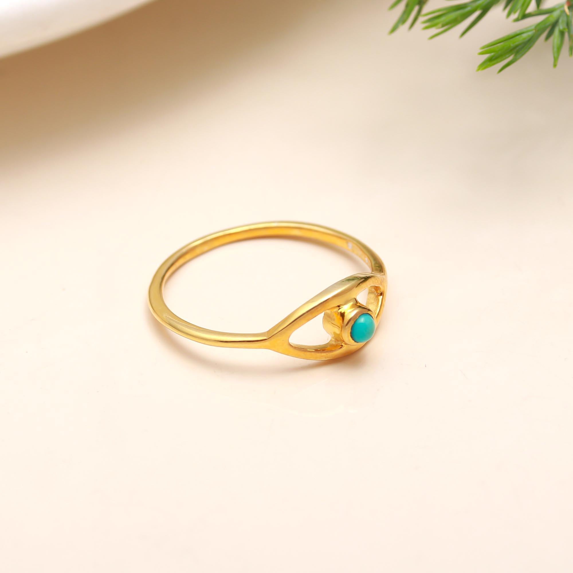 The Protective Eye: Turquoise Marquise Ring