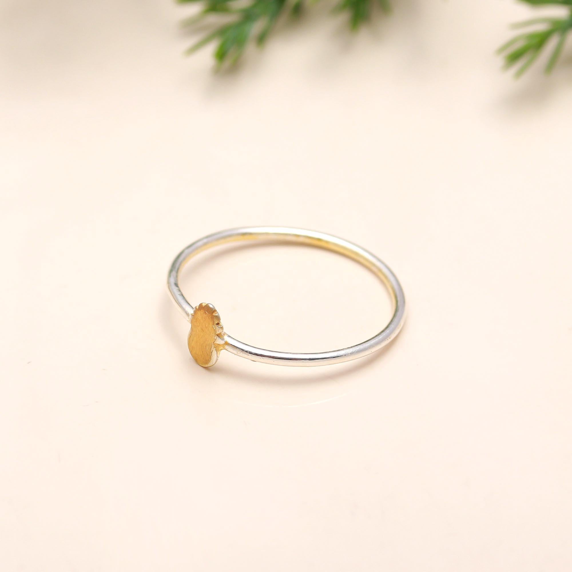 925 Silver Pineapple Charm Ring