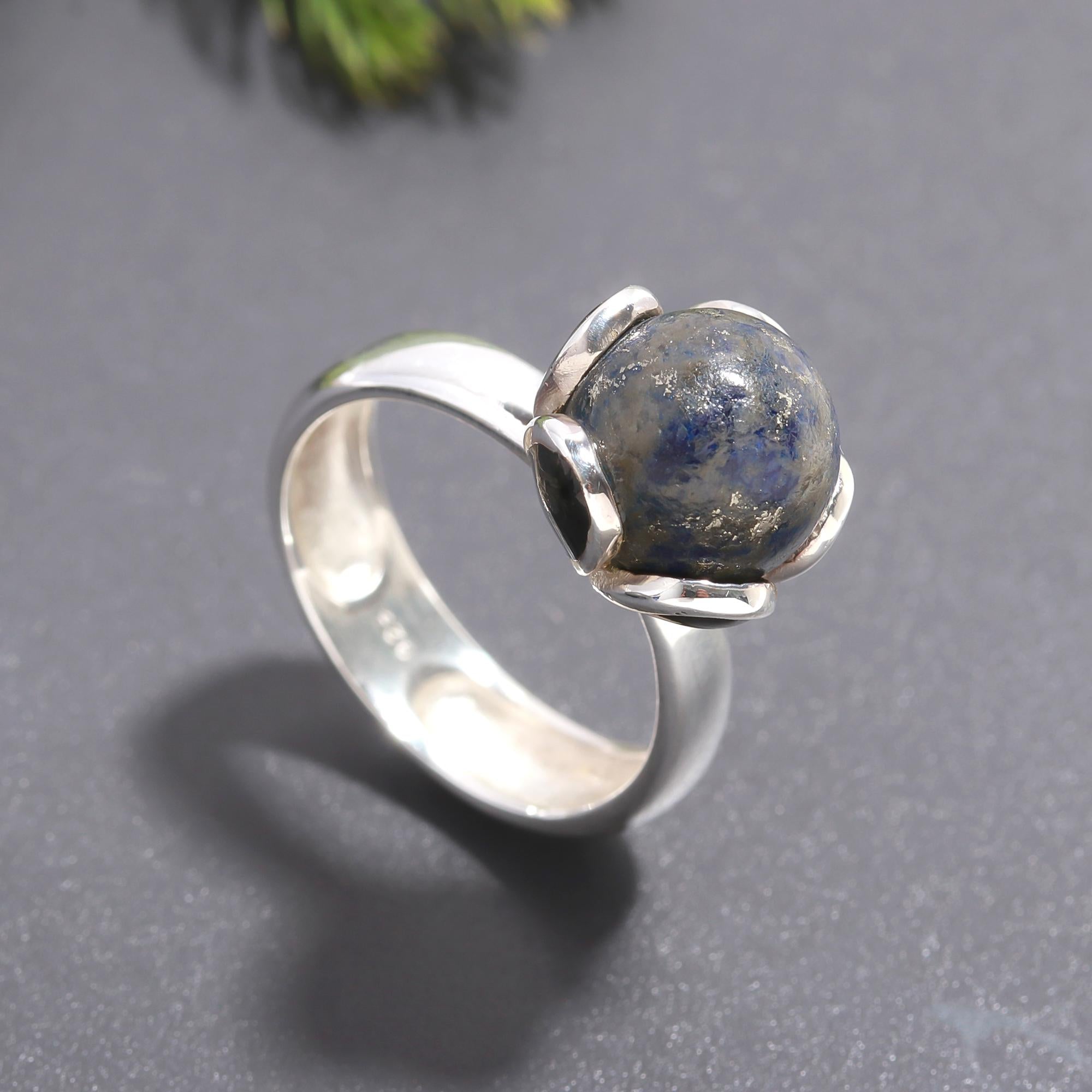 925 Silver Lapis Lazuli Ring