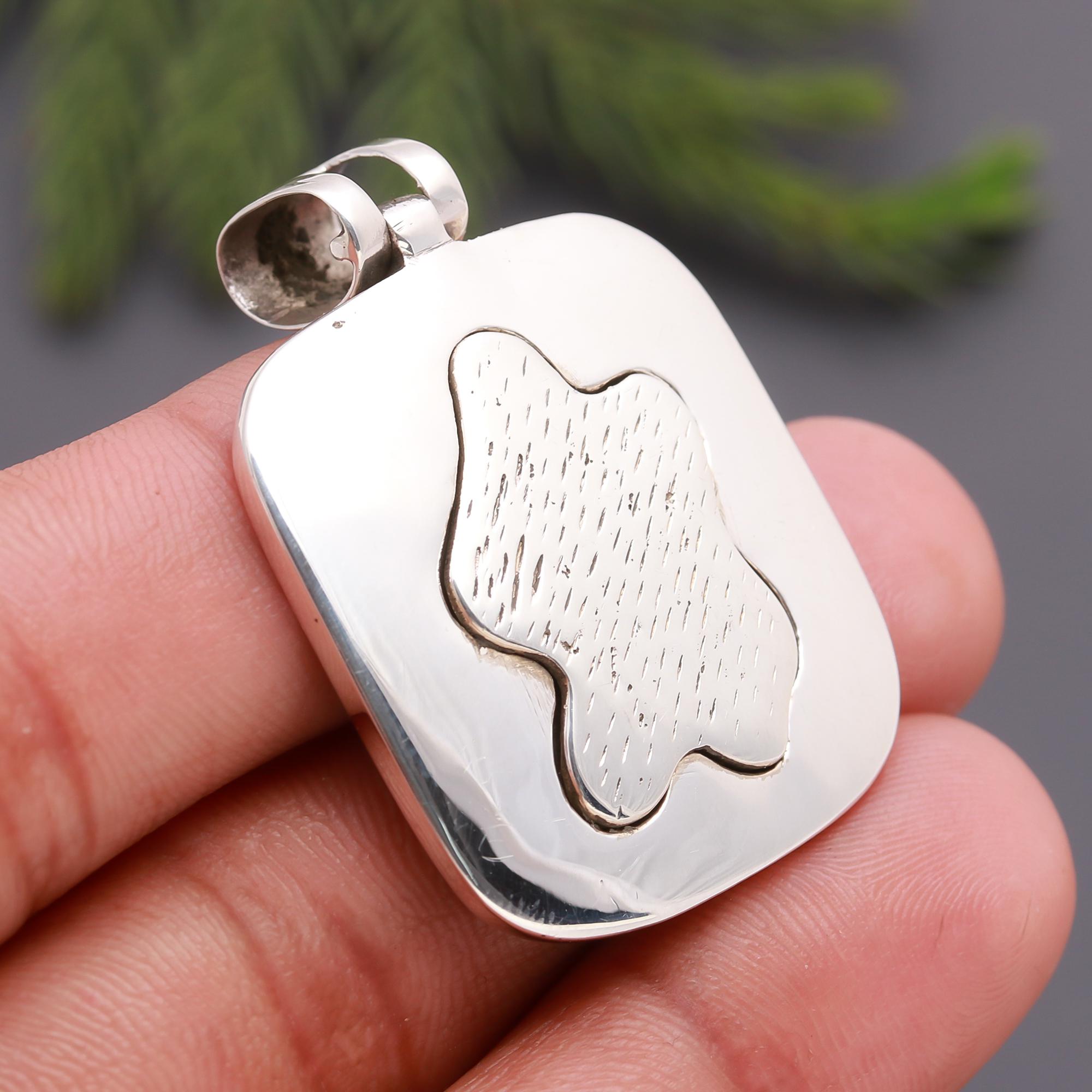 925 Silver Textured Cloud Pendant