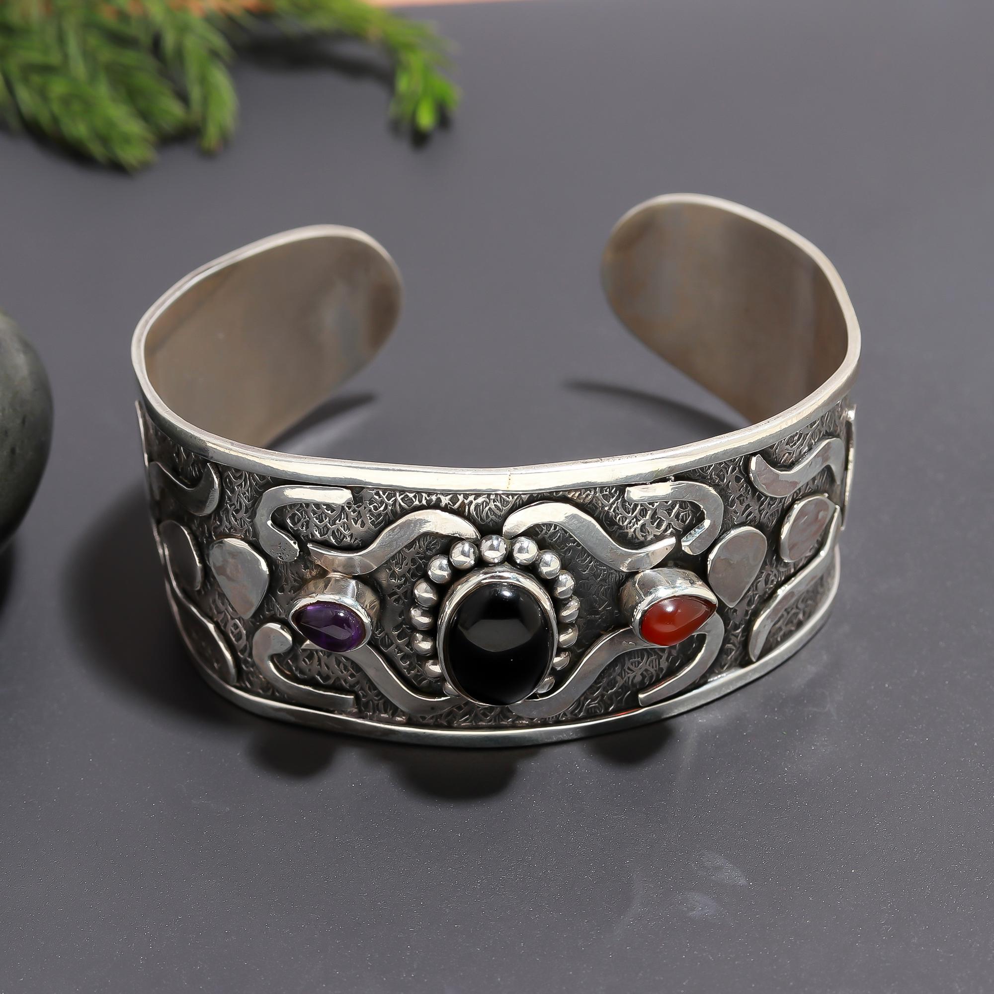 925 Silver Wide Cuff Bracelet