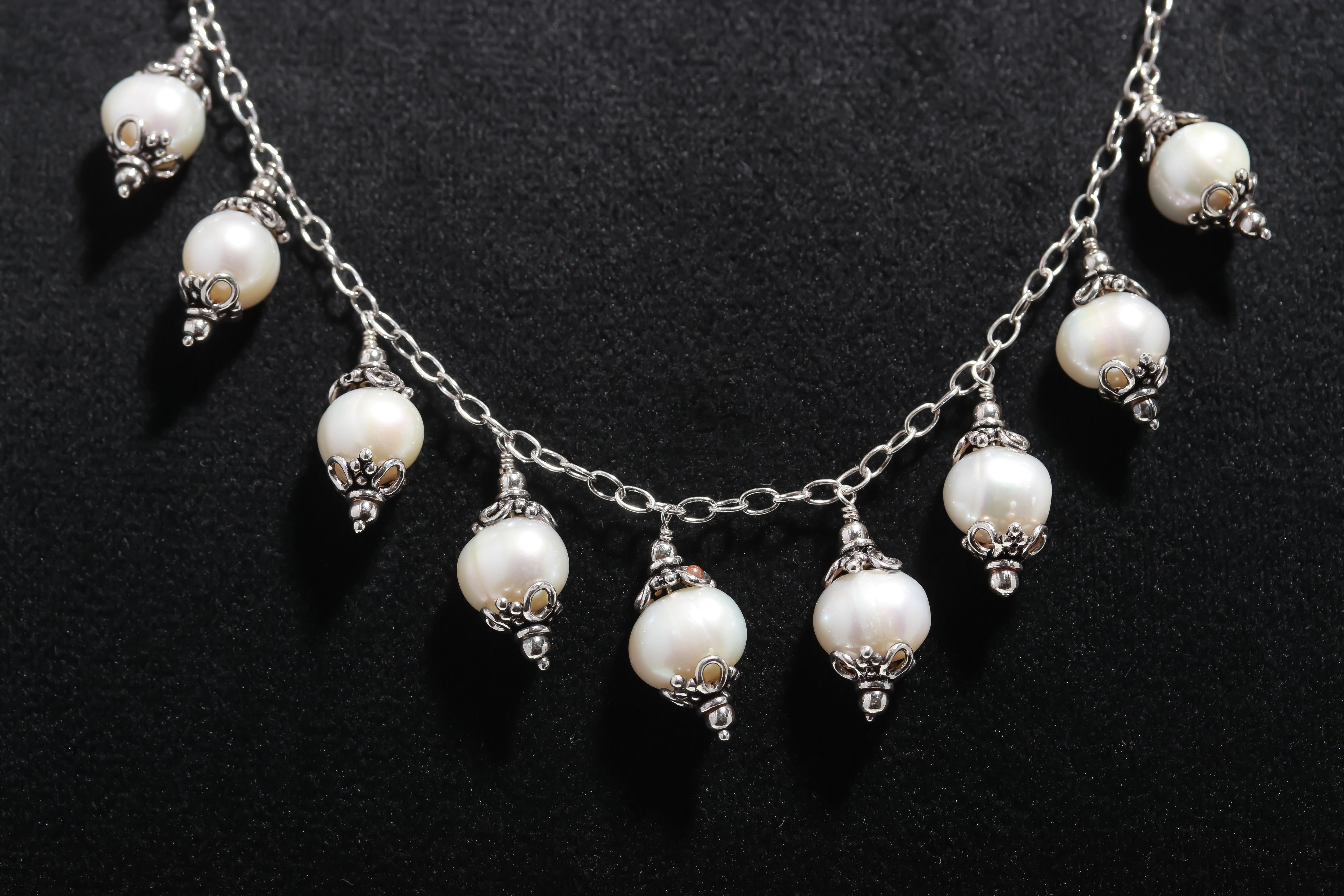 925 Silver Freshwater Pearl Necklace