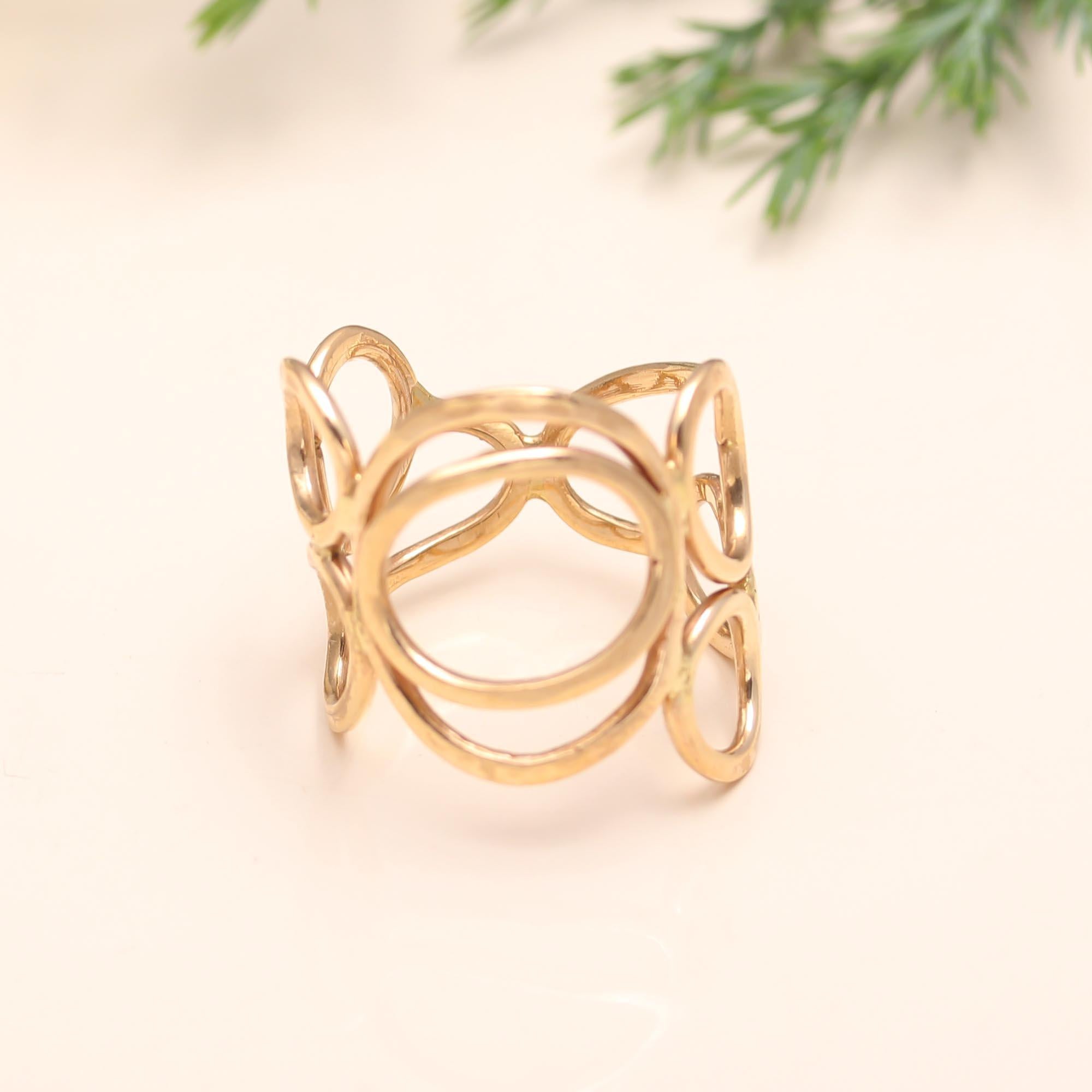 The Golden Bubble: Open Circle Cluster Ring