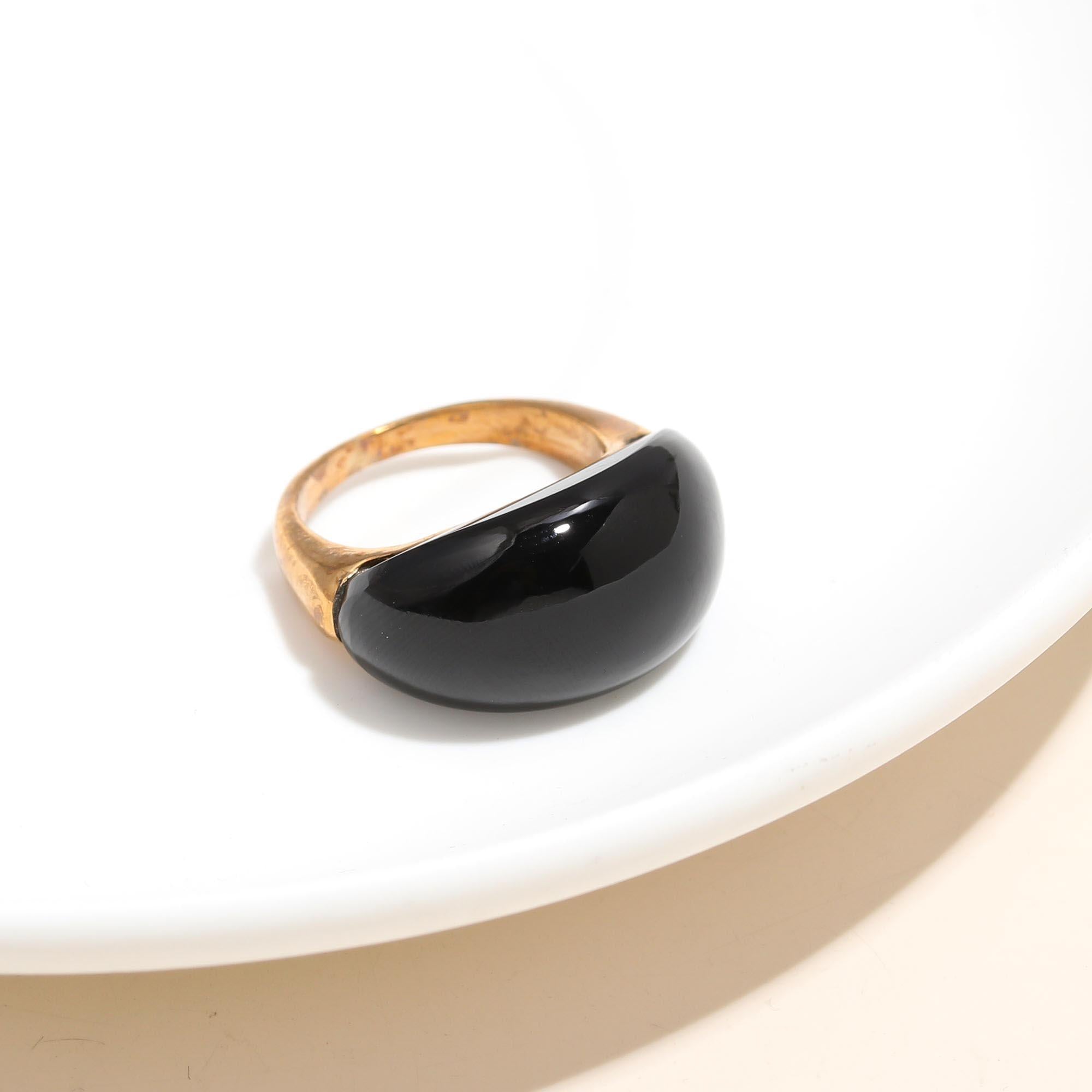 925 Silver Black Onyx Ring