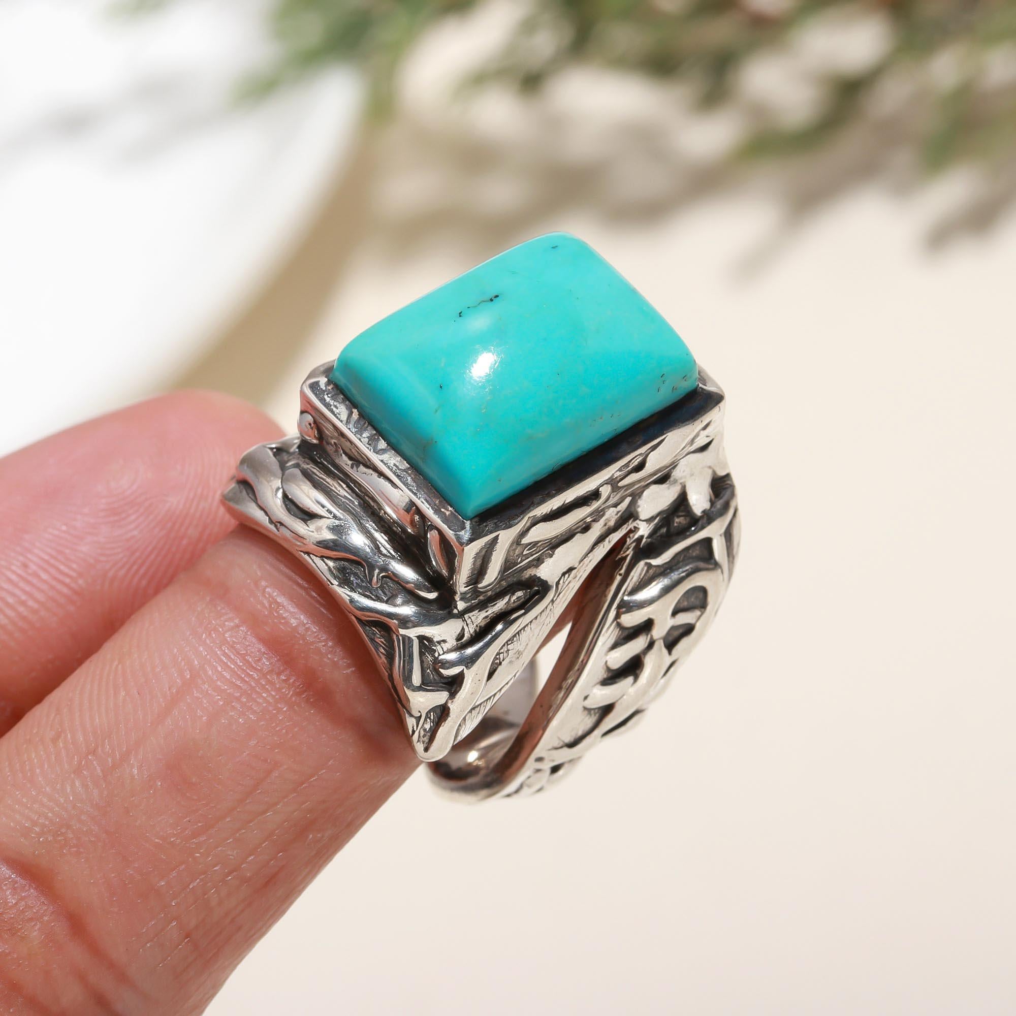 925 Silver Turquoise Ring
