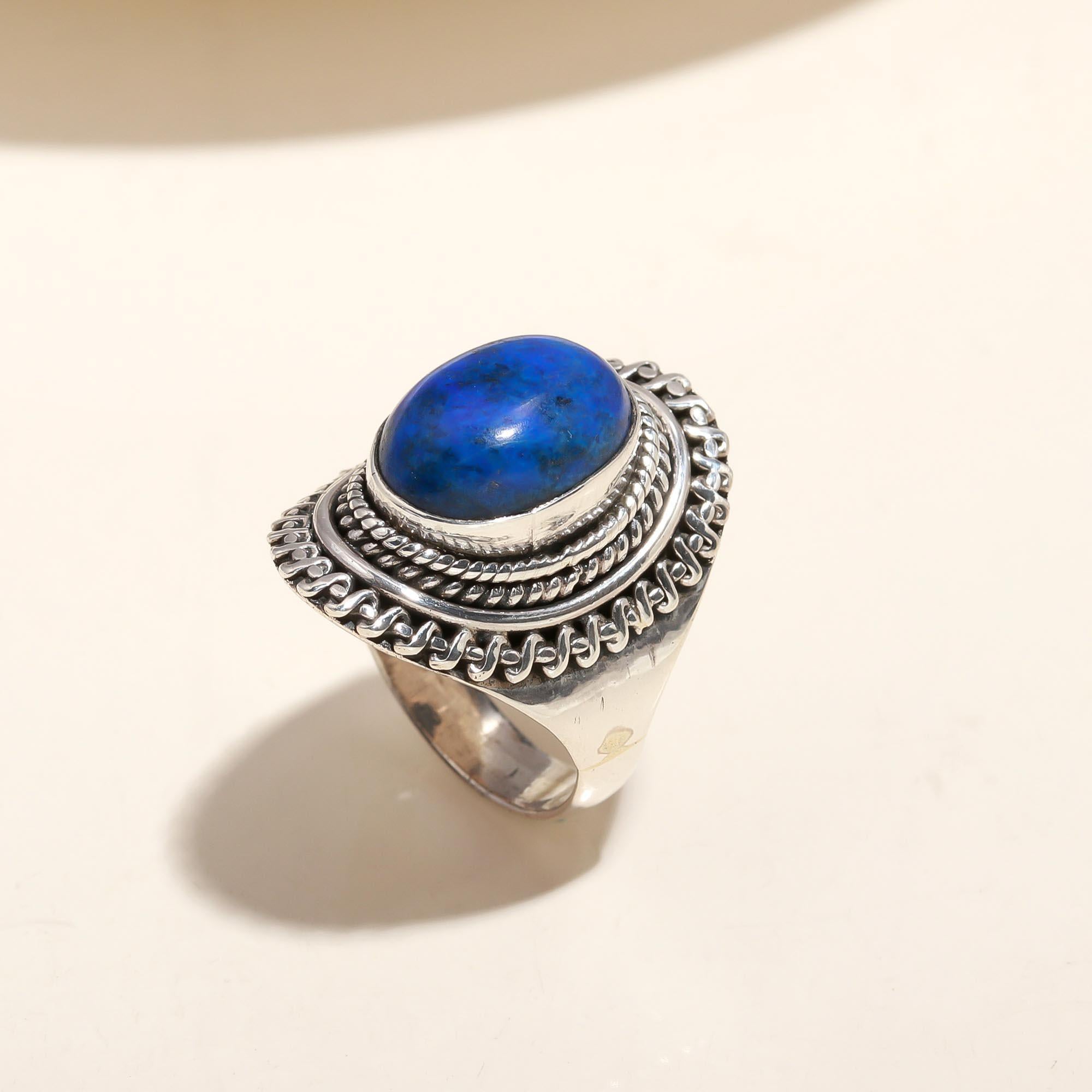 925 Silver Lapis Lazuli Ring