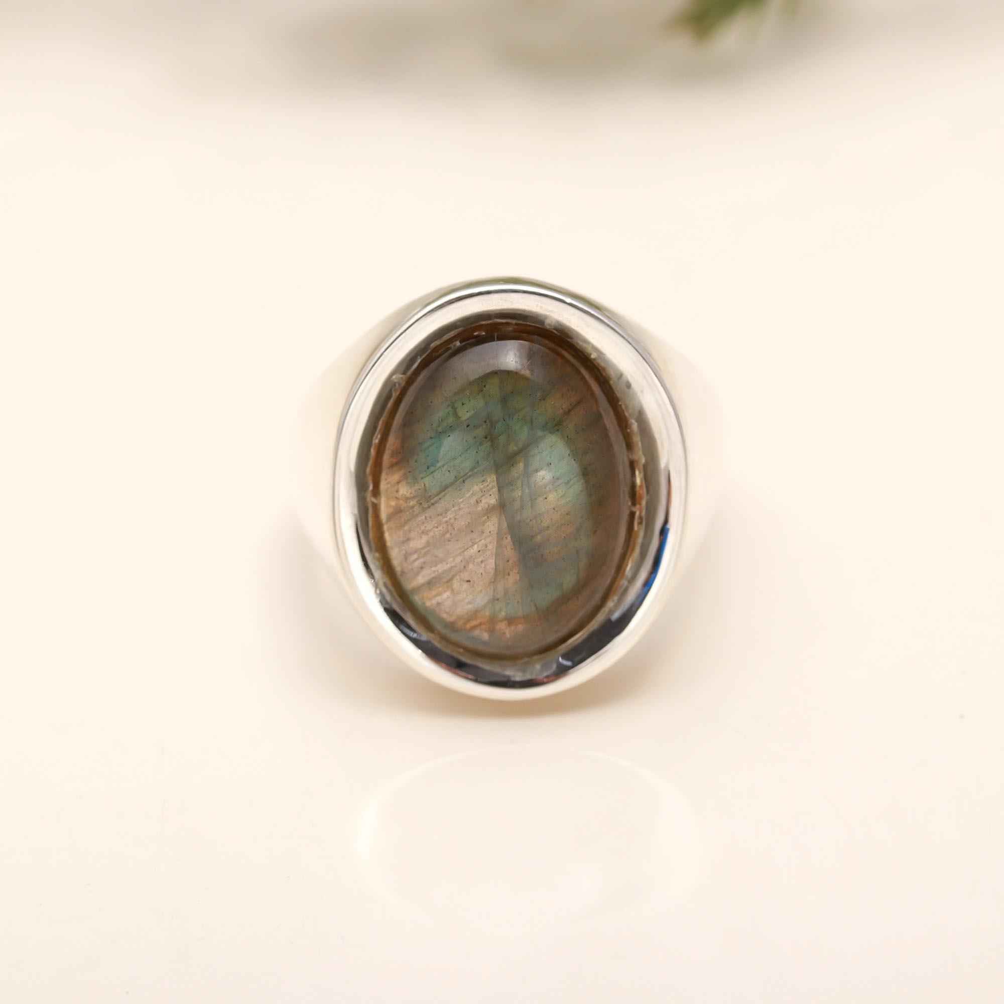 925 Silver Labradorite Ring