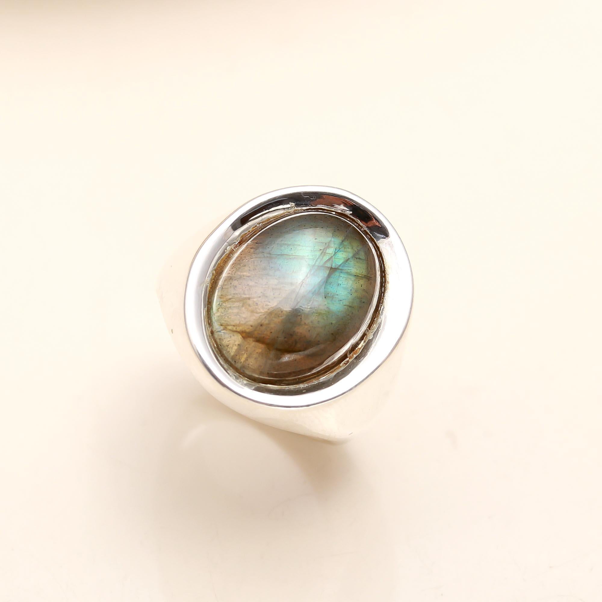 925 Silver Labradorite Ring
