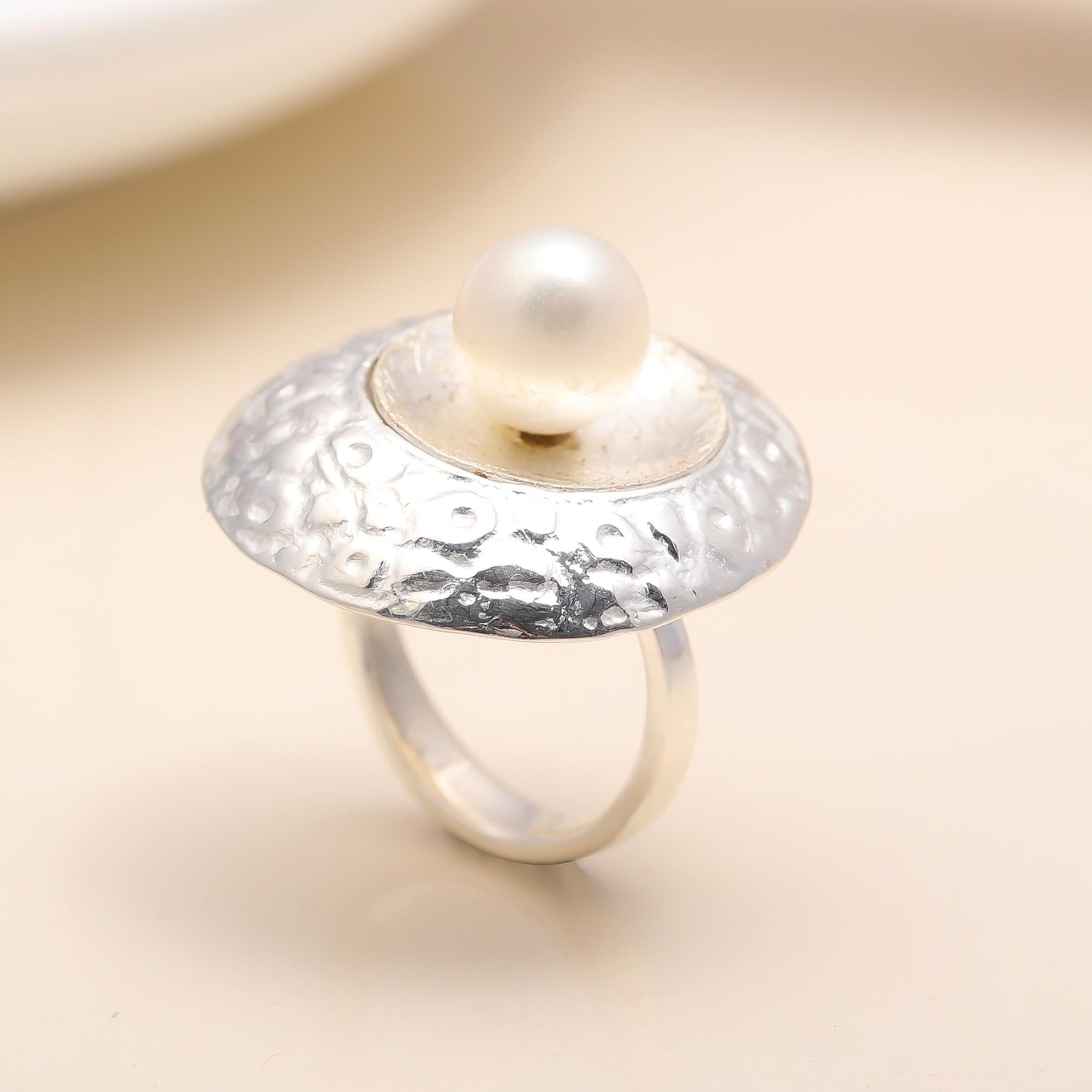 925 Silver Freshwater Pearl Ring