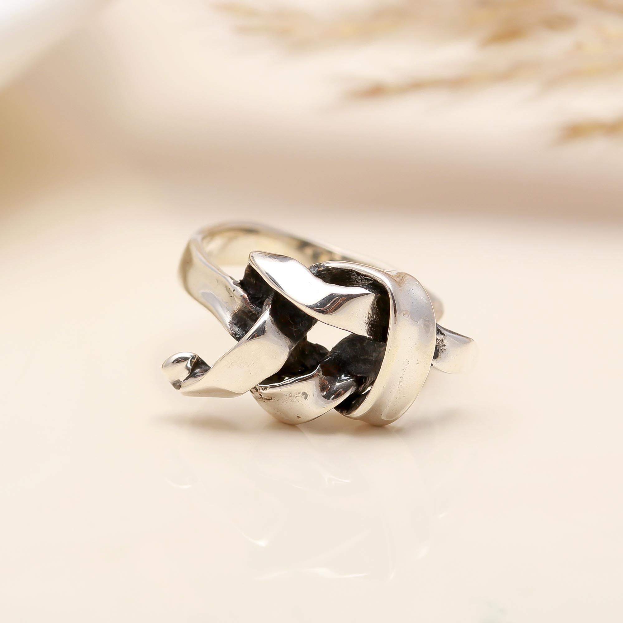 925 Silver Twisted Wave Ring