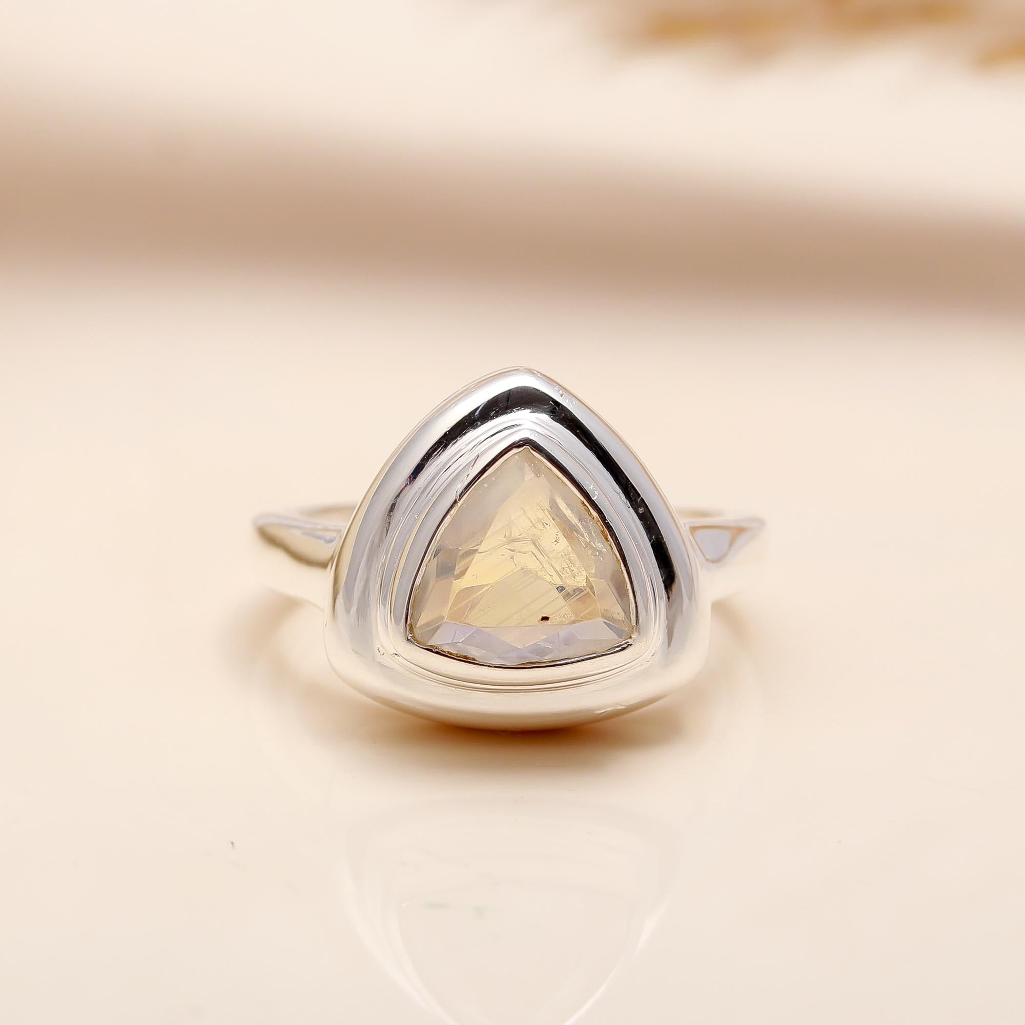 925 Silver Moonstone Ring