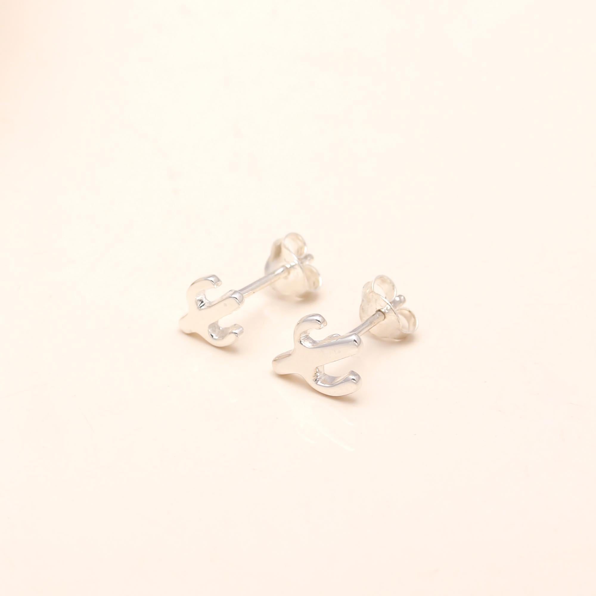 925 Silver Tiny Cactus Stud Earrings