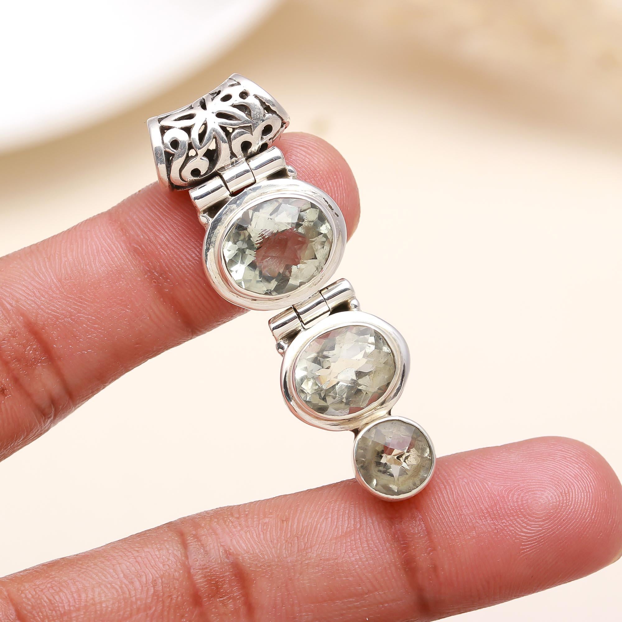 925 Sterling Silver Pendant With Clear Quartz