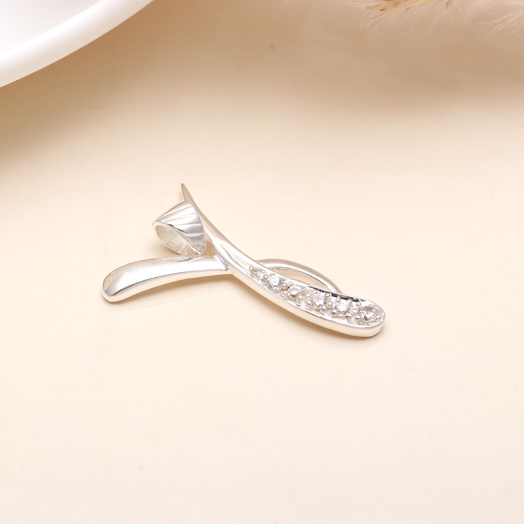 Vintage Sterling 925 Silver Pendant With Cluster