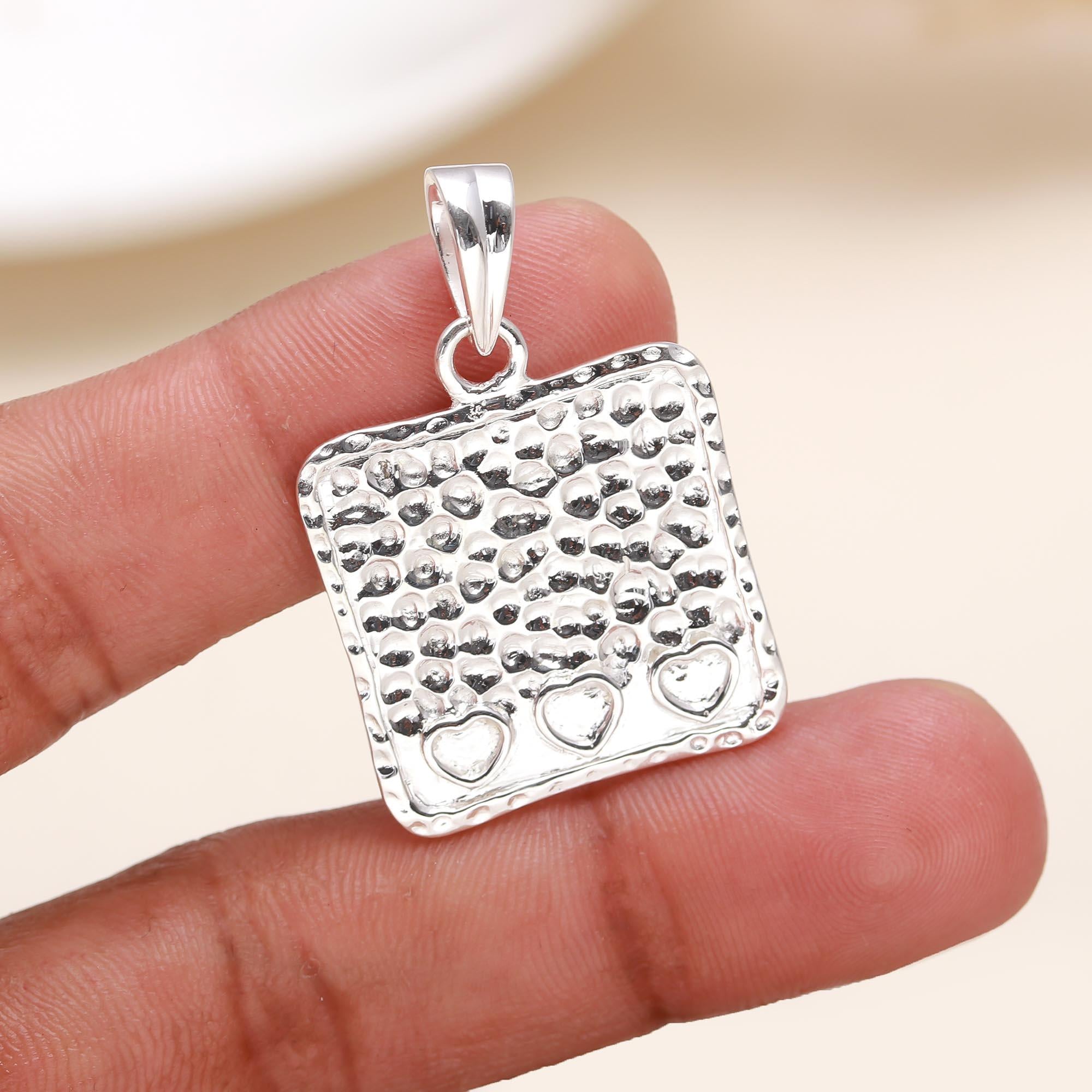 The Victorian Heart: Sterling Silver Filigree Teardrop Pendant