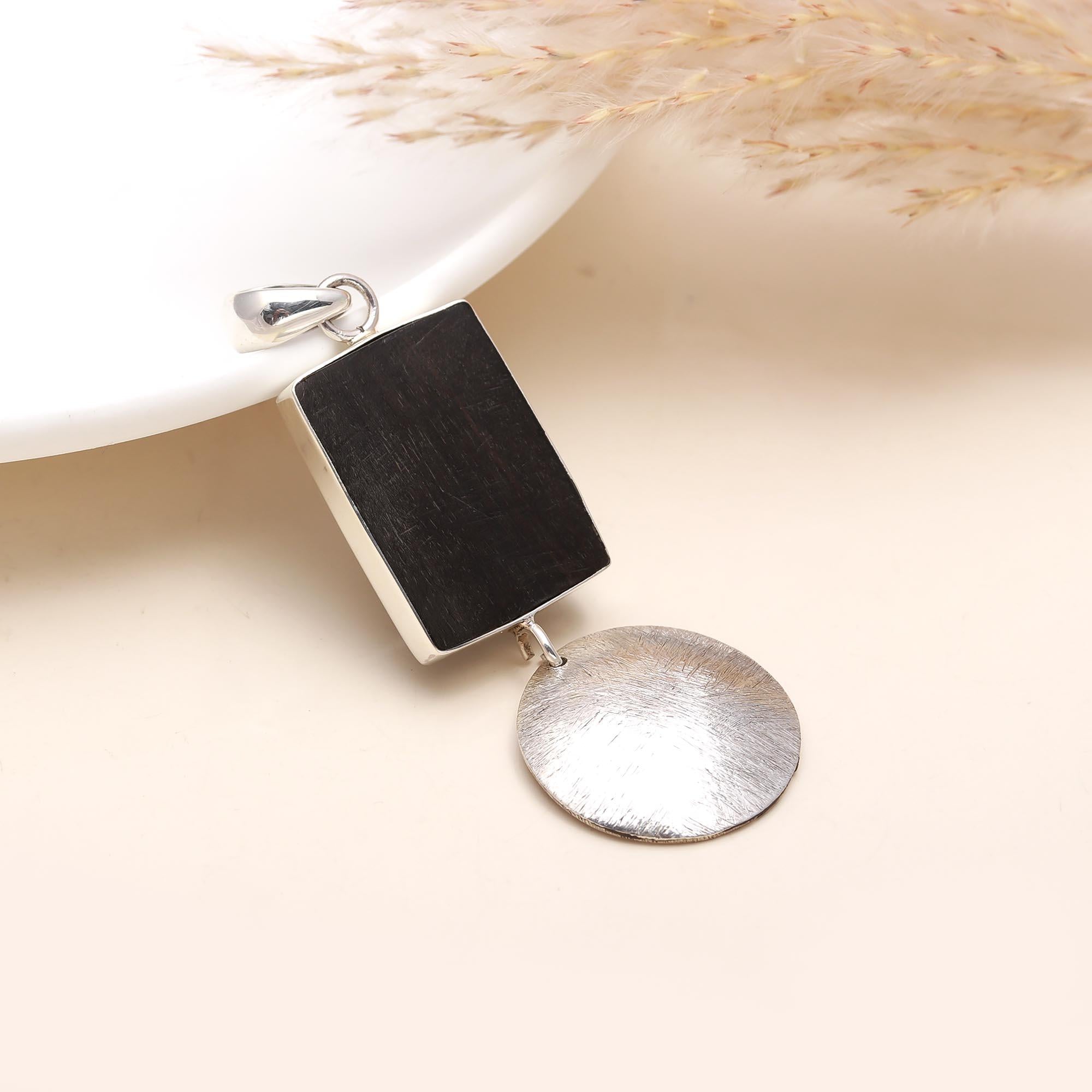 The Textured Trio: Hammered Sterling Silver Heart Pendant