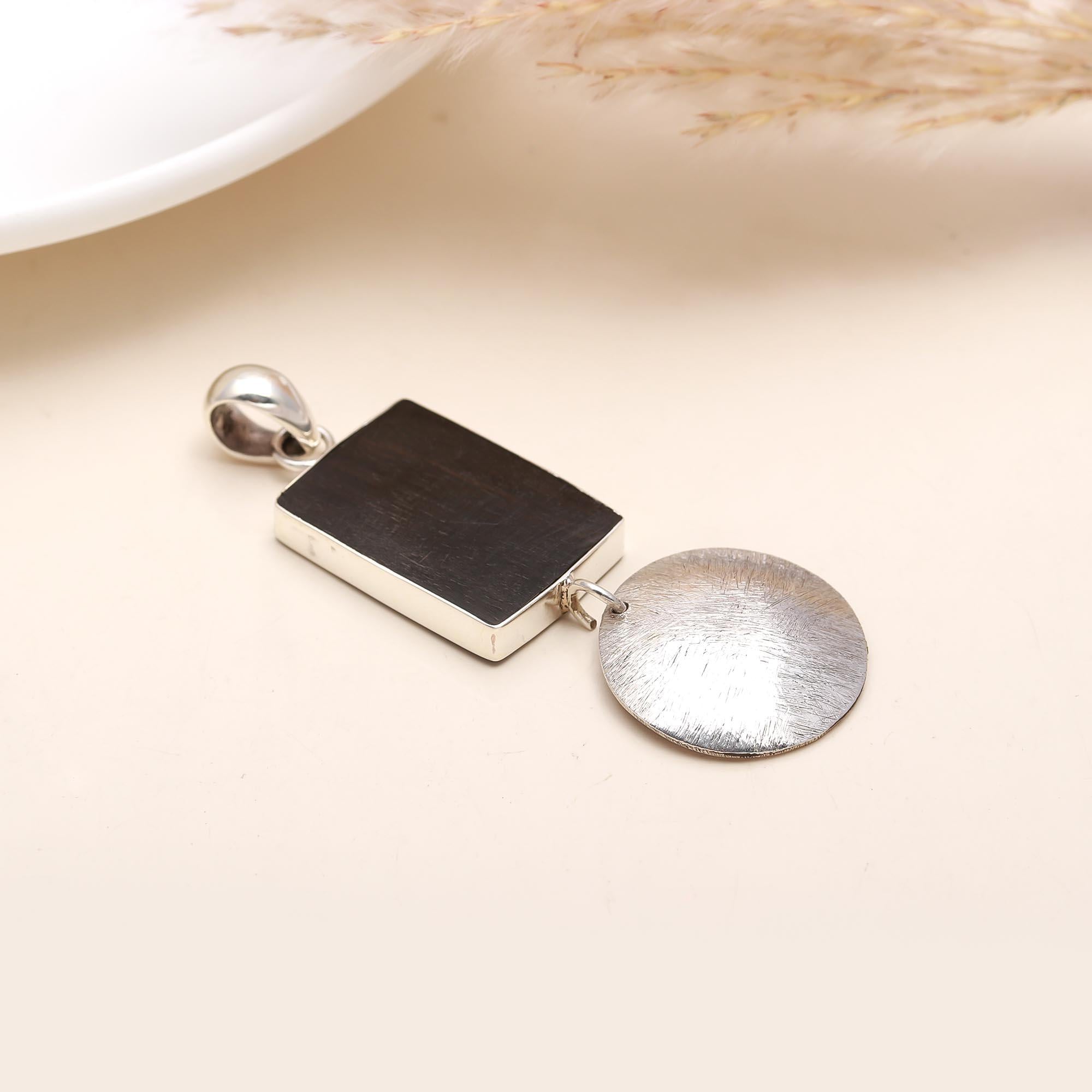 The Textured Trio: Hammered Sterling Silver Heart Pendant