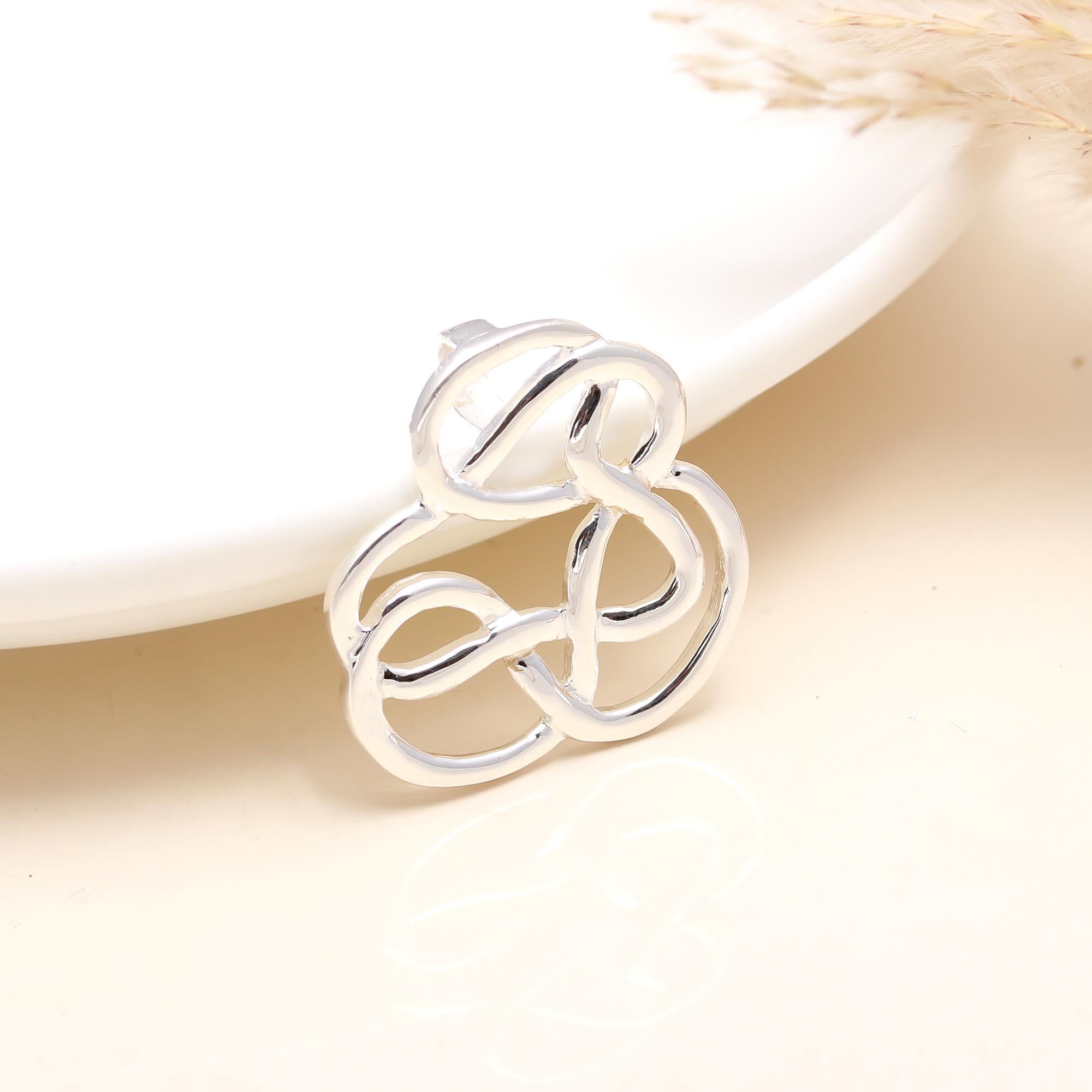 925 Sterling Silver Interlace Designer Pendant