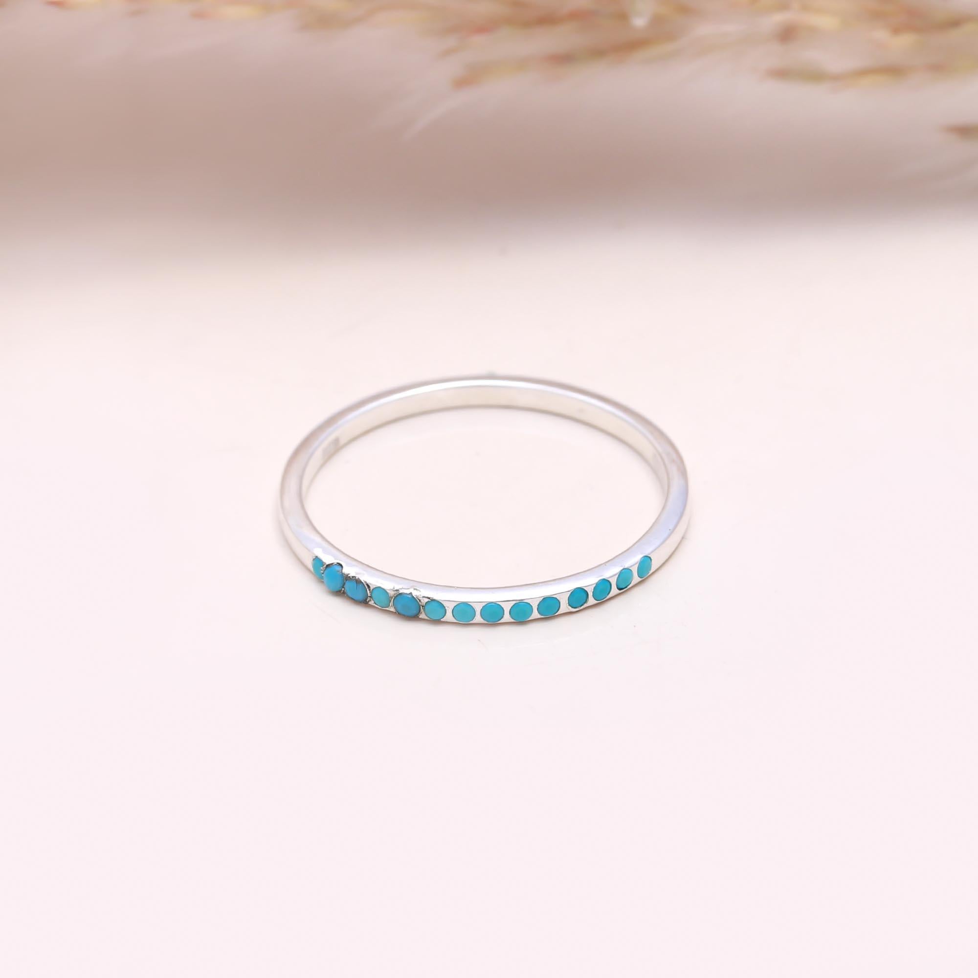 The Turquoise Horizon Band: Turquoise Stacking Ring