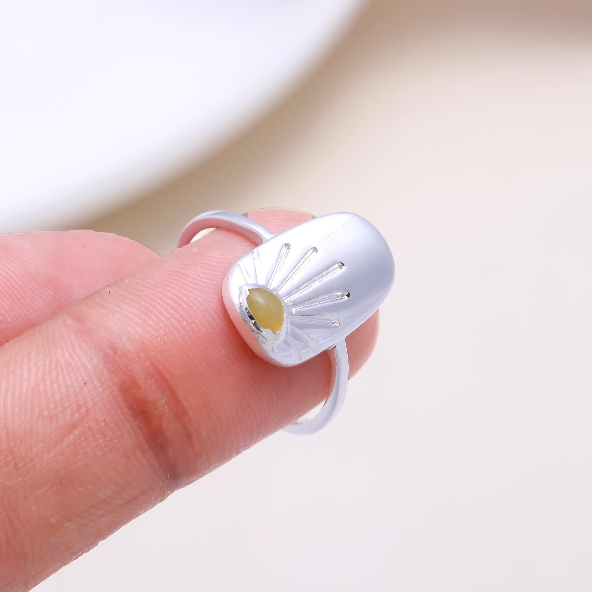 The Solar Ray Signet: Citrine Sunburst Signet Ring