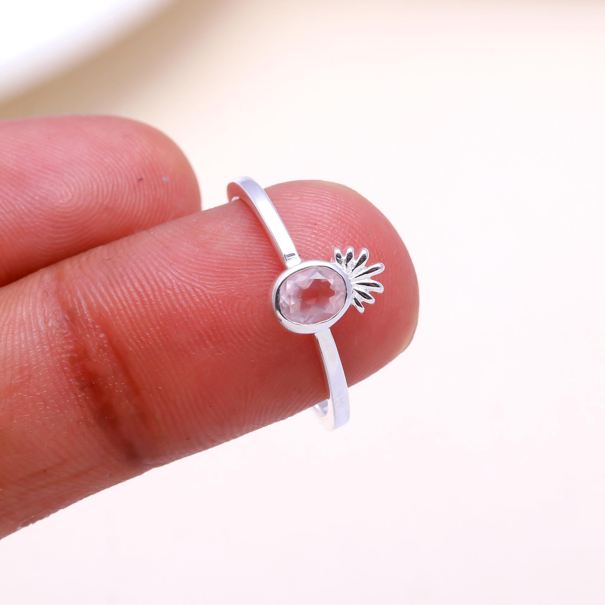 The Sweet Sparkle: Pink Amethyst Pineapple Ring