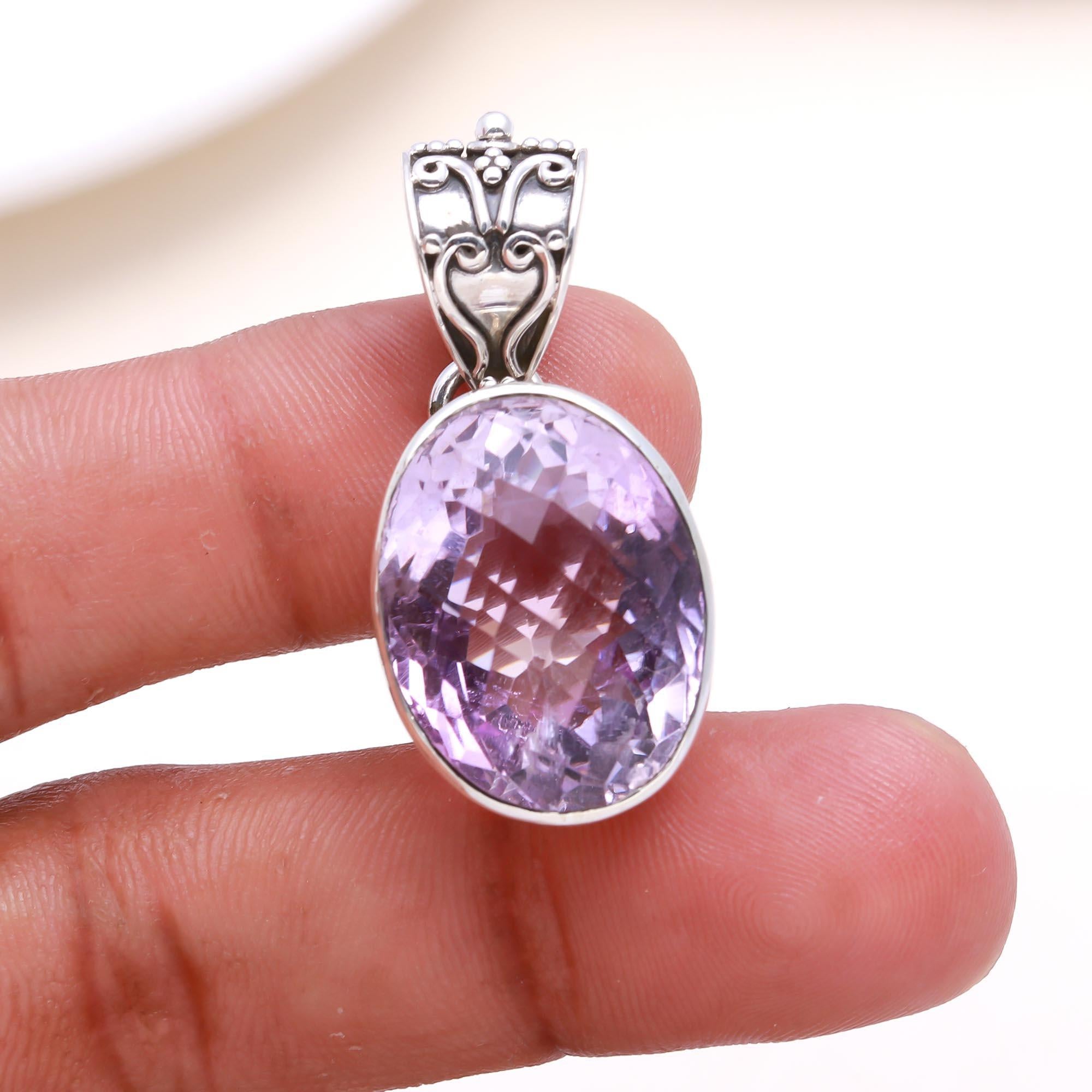 The Royal Heart Drop: Amethyst Heart Bail Necklace