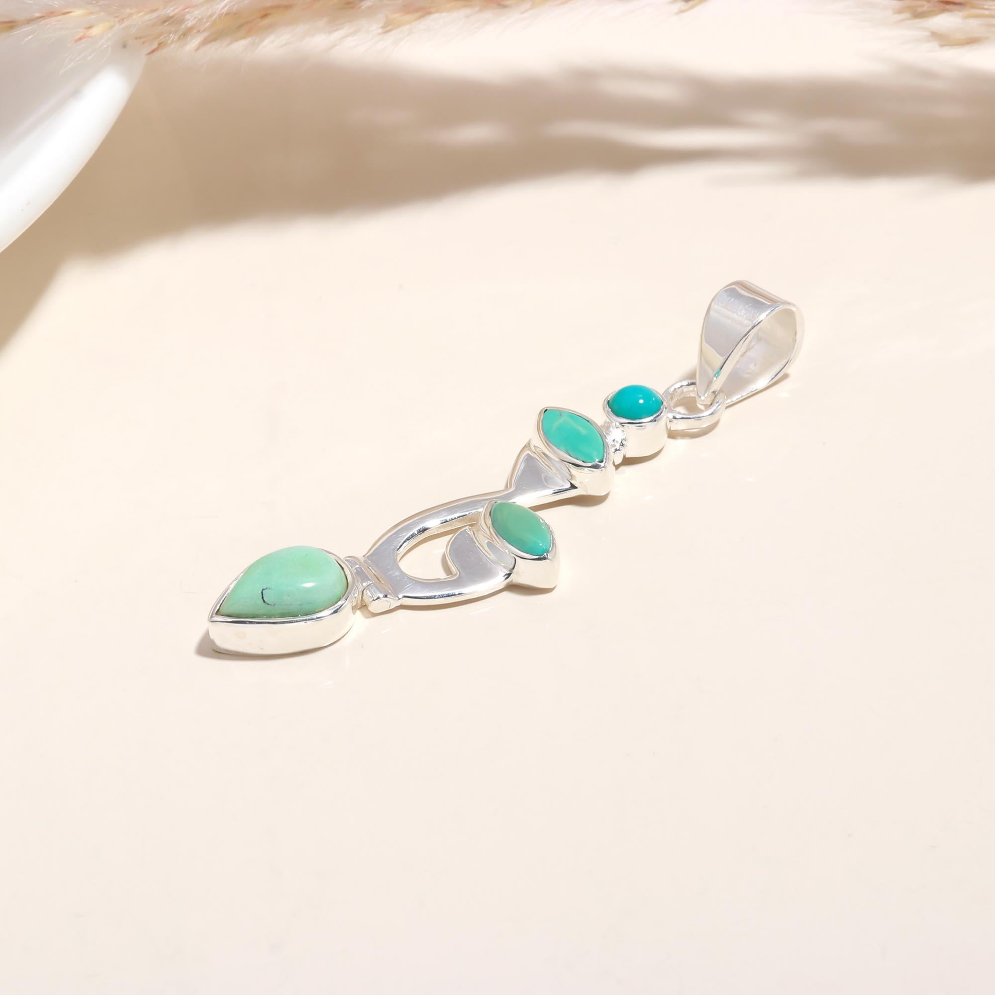 The Vine Drop Turquoise : Drop Pendant