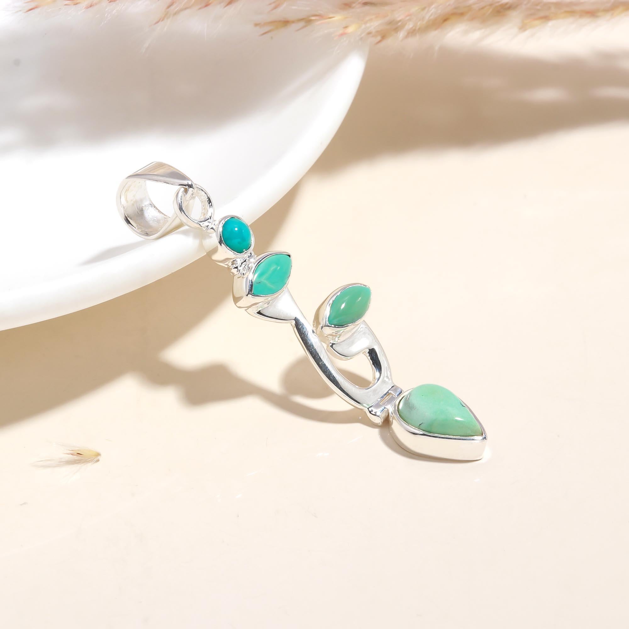 The Vine Drop Turquoise : Drop Pendant