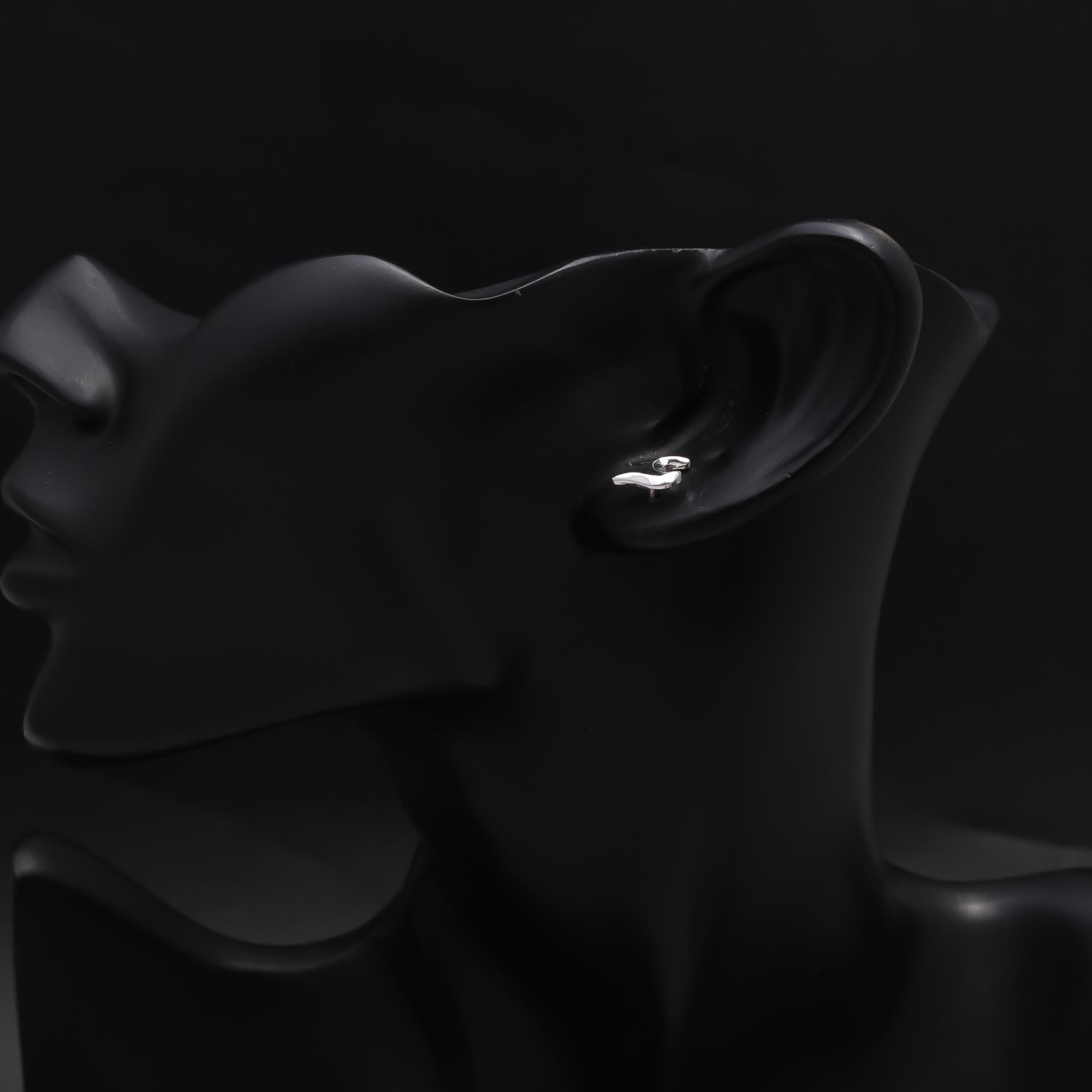 925 Sterling Silver Unique Stud Earrings