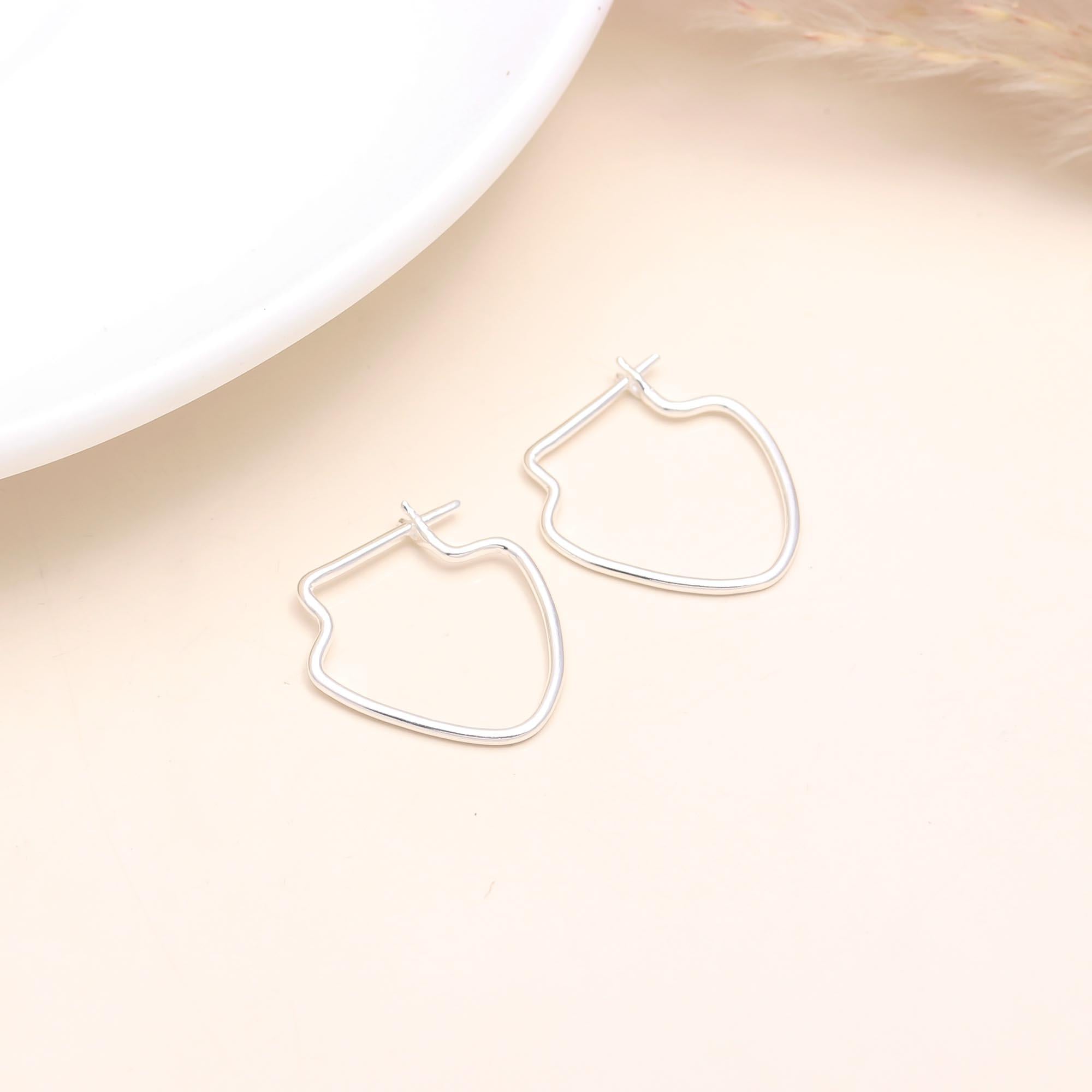 925 Sterling Silver Modern Minimalist Statement Earrings