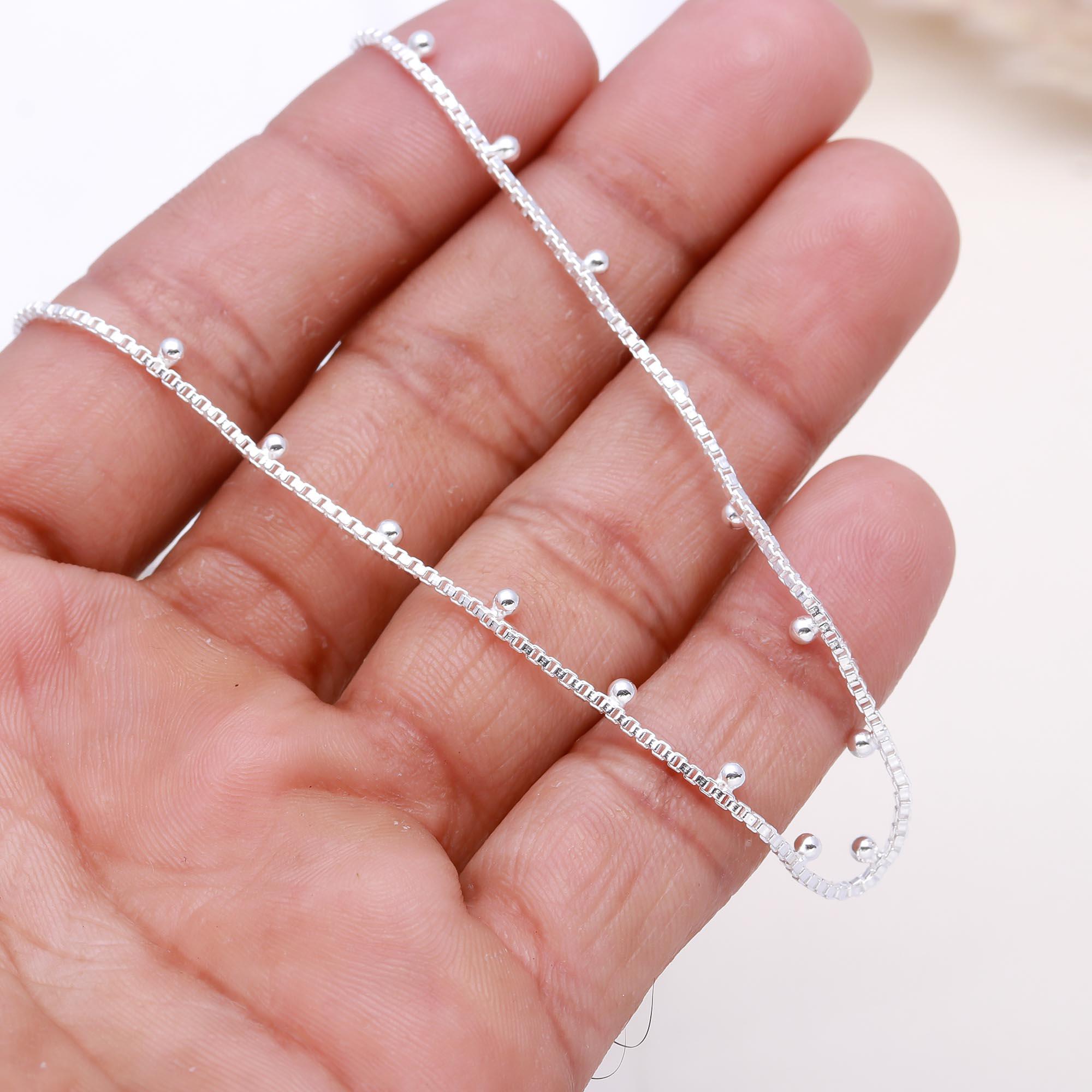 925 Silver Box Chain Necklace