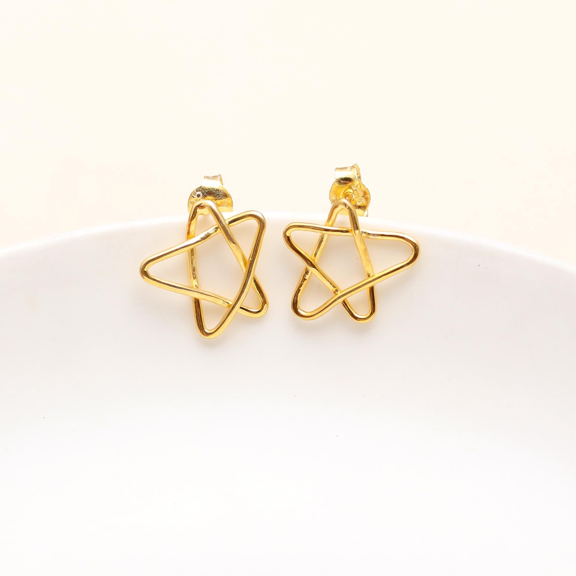 925 Silver Star Stud Earrings