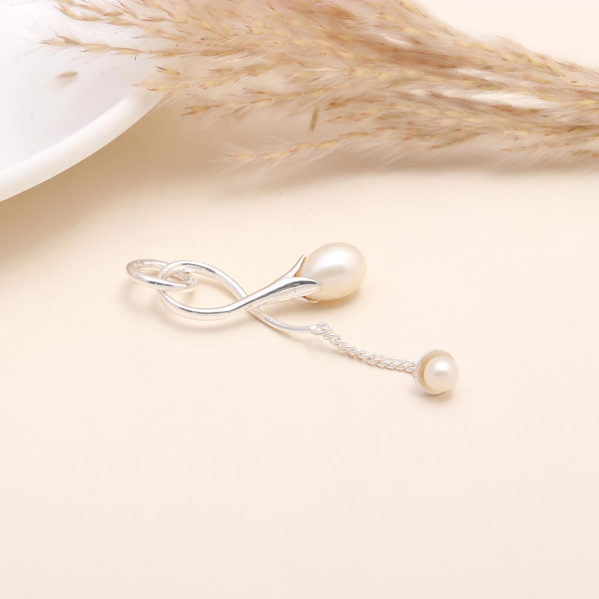 925 Sterling Silver Pearl Drop Pendant