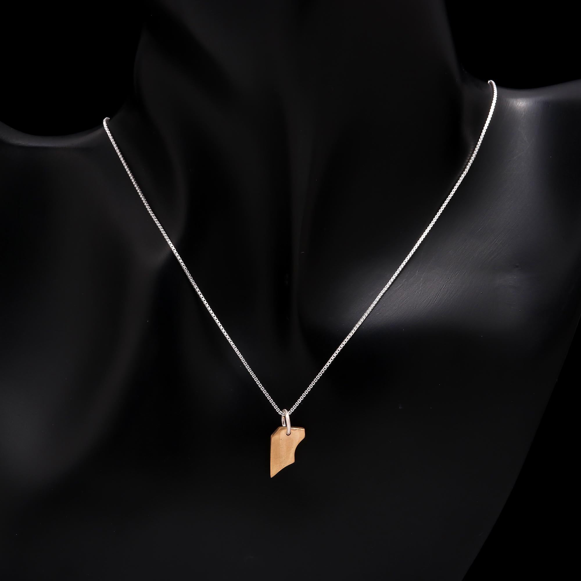 The Modern Fragment: Mixed Metal Abstract Necklace