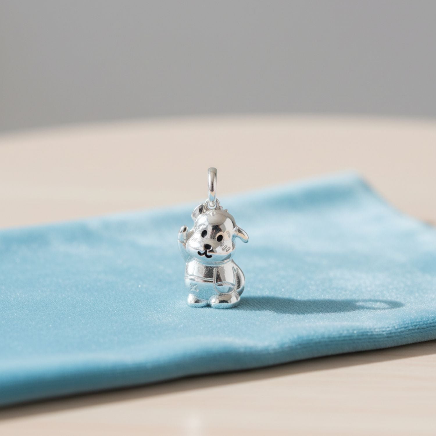 925 Sterling Silver Cute Puppy Pendant | Kids & Women’s Charm Necklace