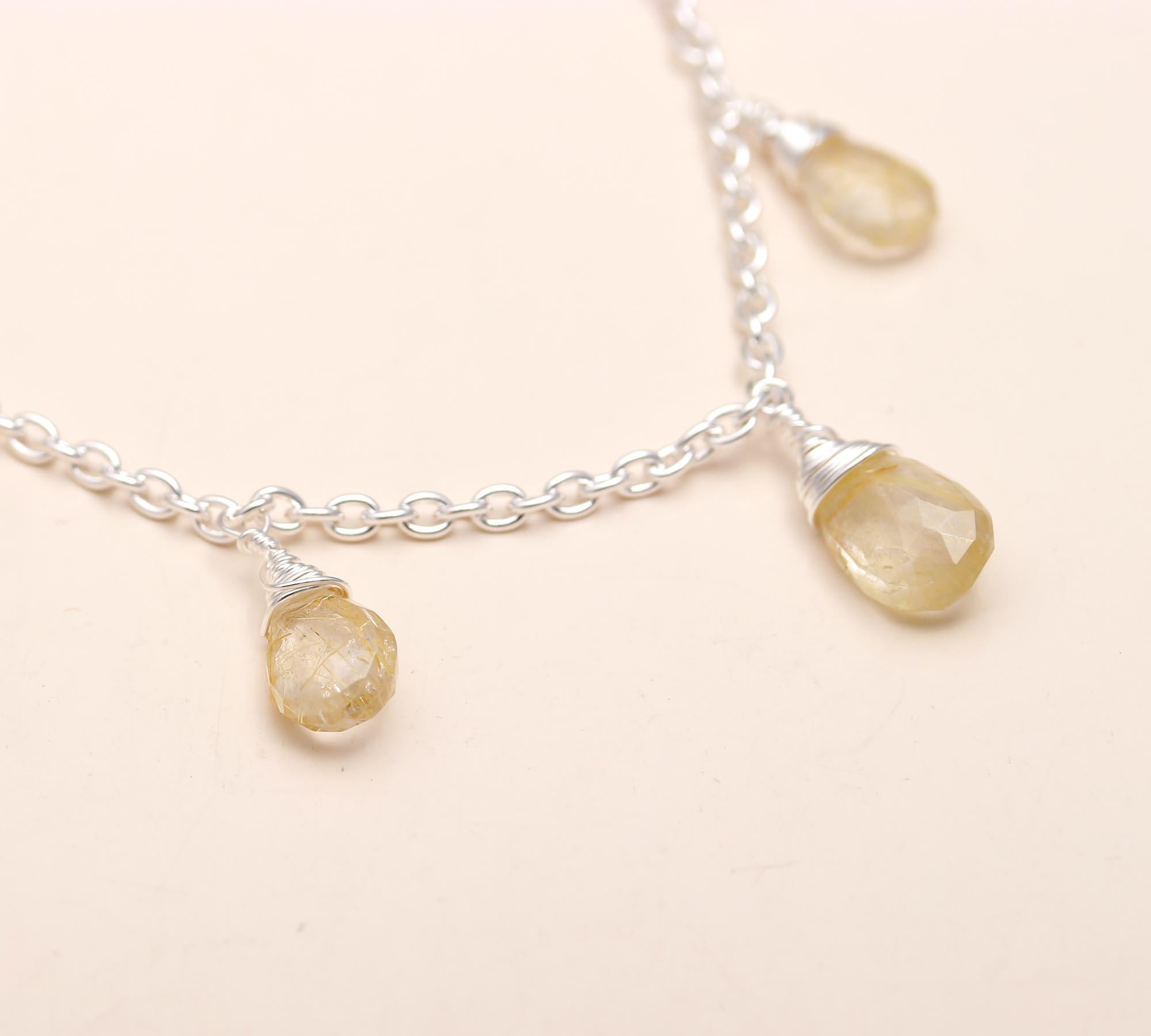 925 Silver Citrine Necklace