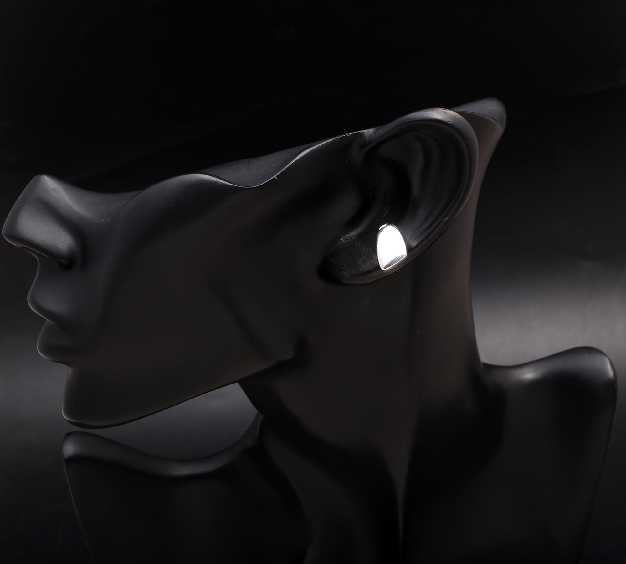 925 Silver Abstract Shape Stud Earrings