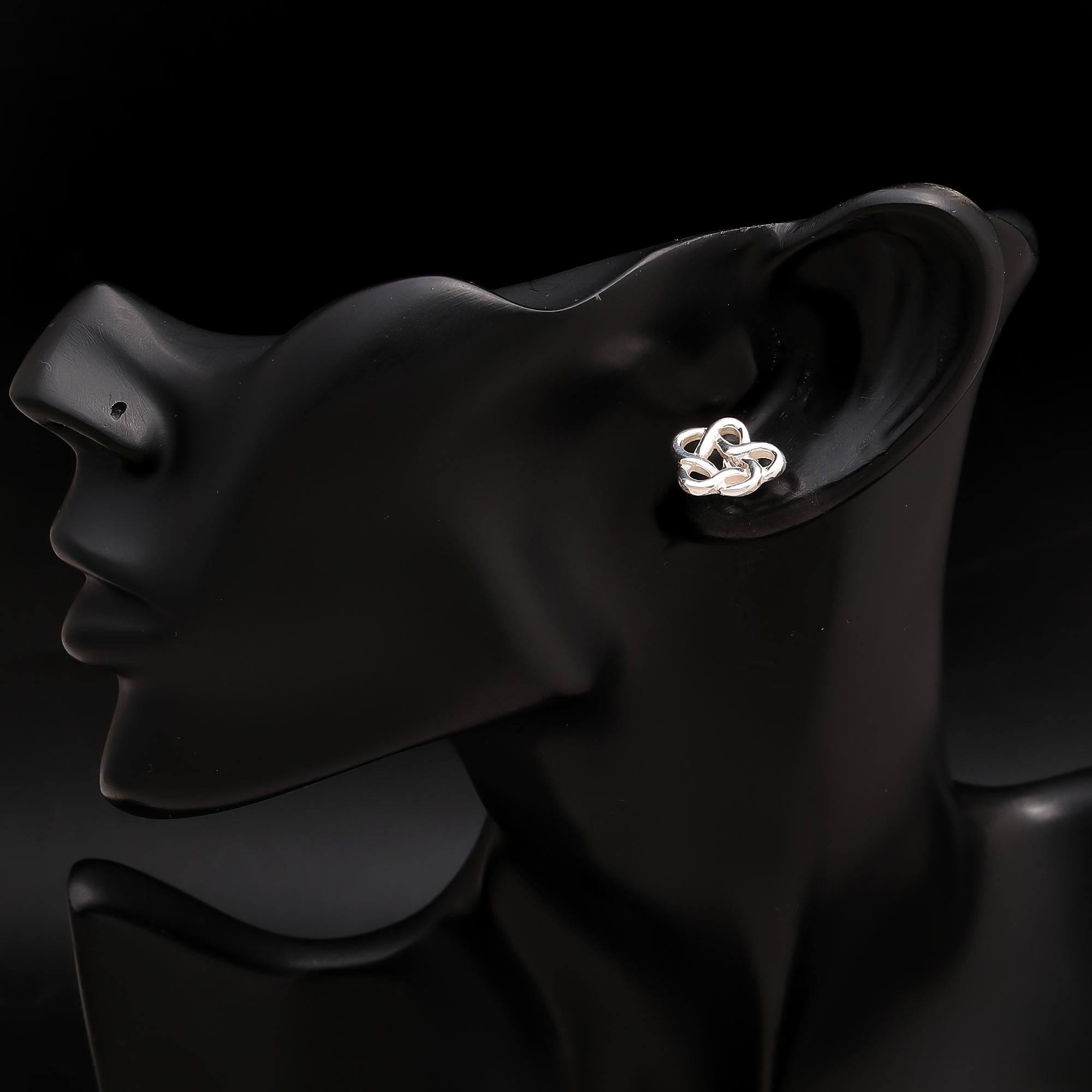 925 Silver Celtic Knot Stud Earrings